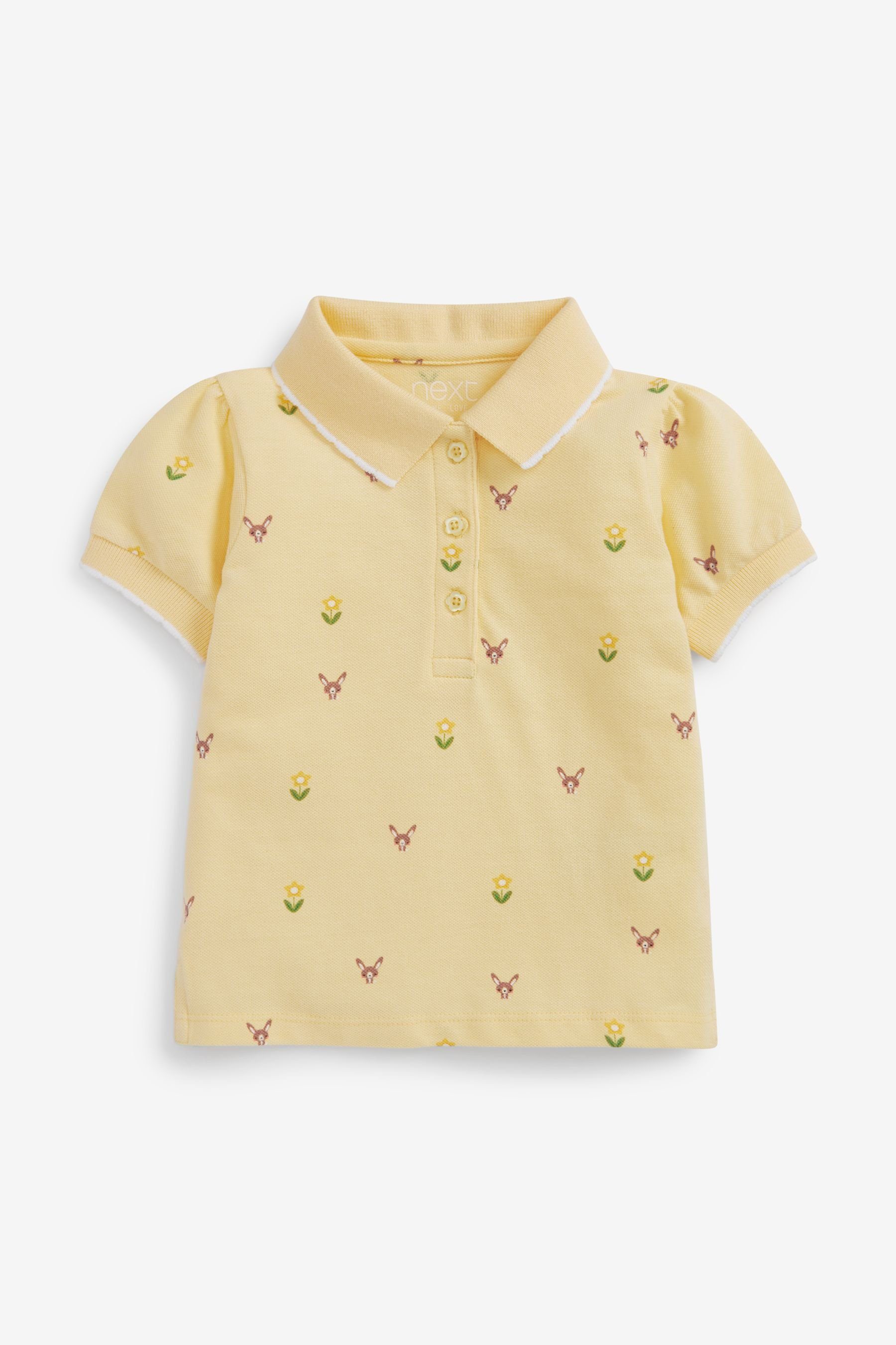 Next Poloshirt Poloshirt (1-tlg) Yellow Bunny | Poloshirts