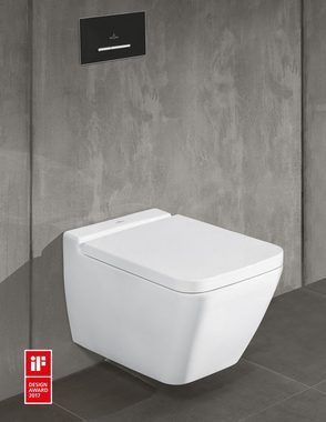 Villeroy & Boch WC-Sitz Finion, WC-Sitz m. Absenkautomatik u. QuickRelease 377 x 455 x 41 mm - Weiß