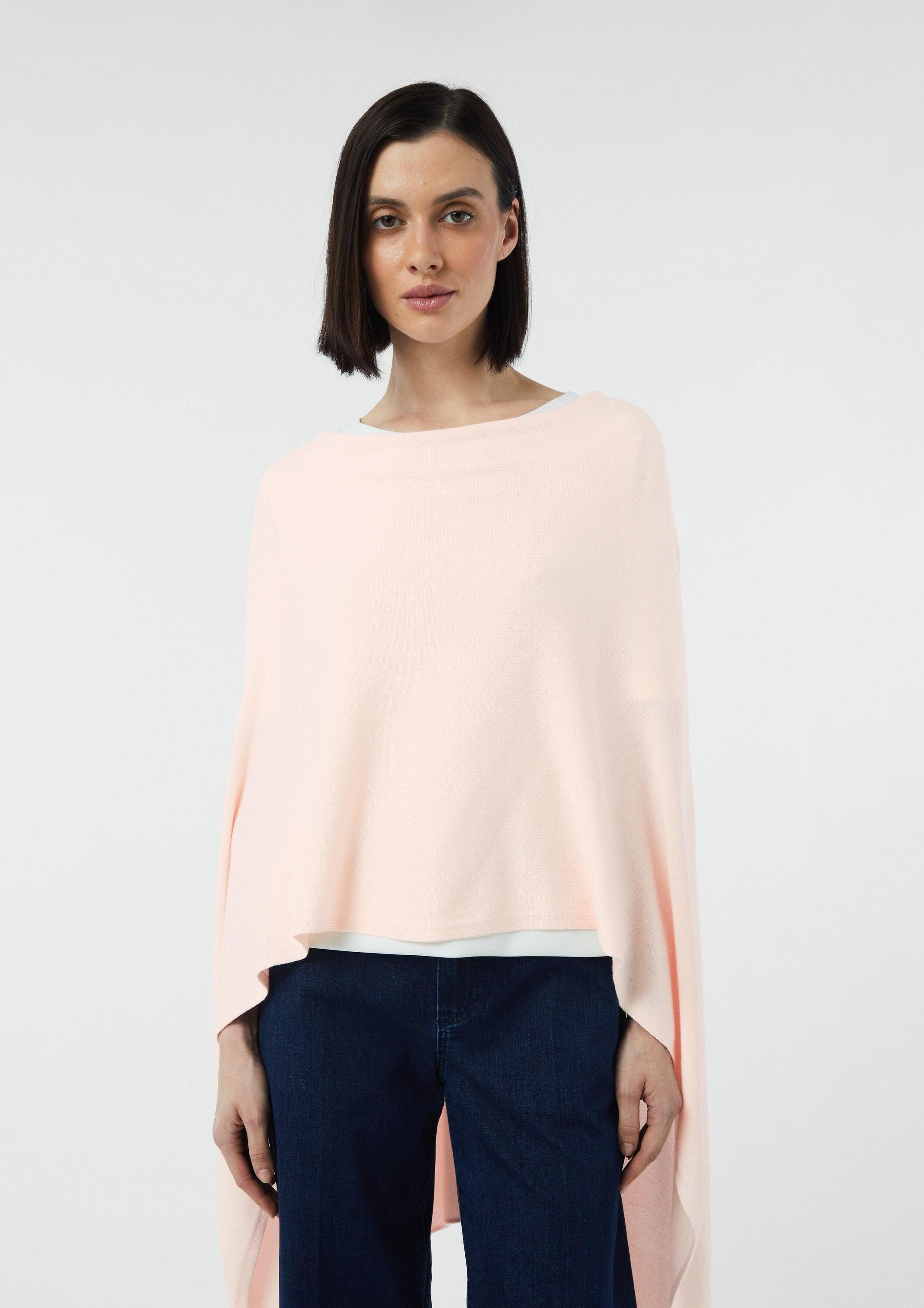 comma Poncho Indoor-Poncho Poncho aus Feinstrick mit Quasten günstig online kaufen