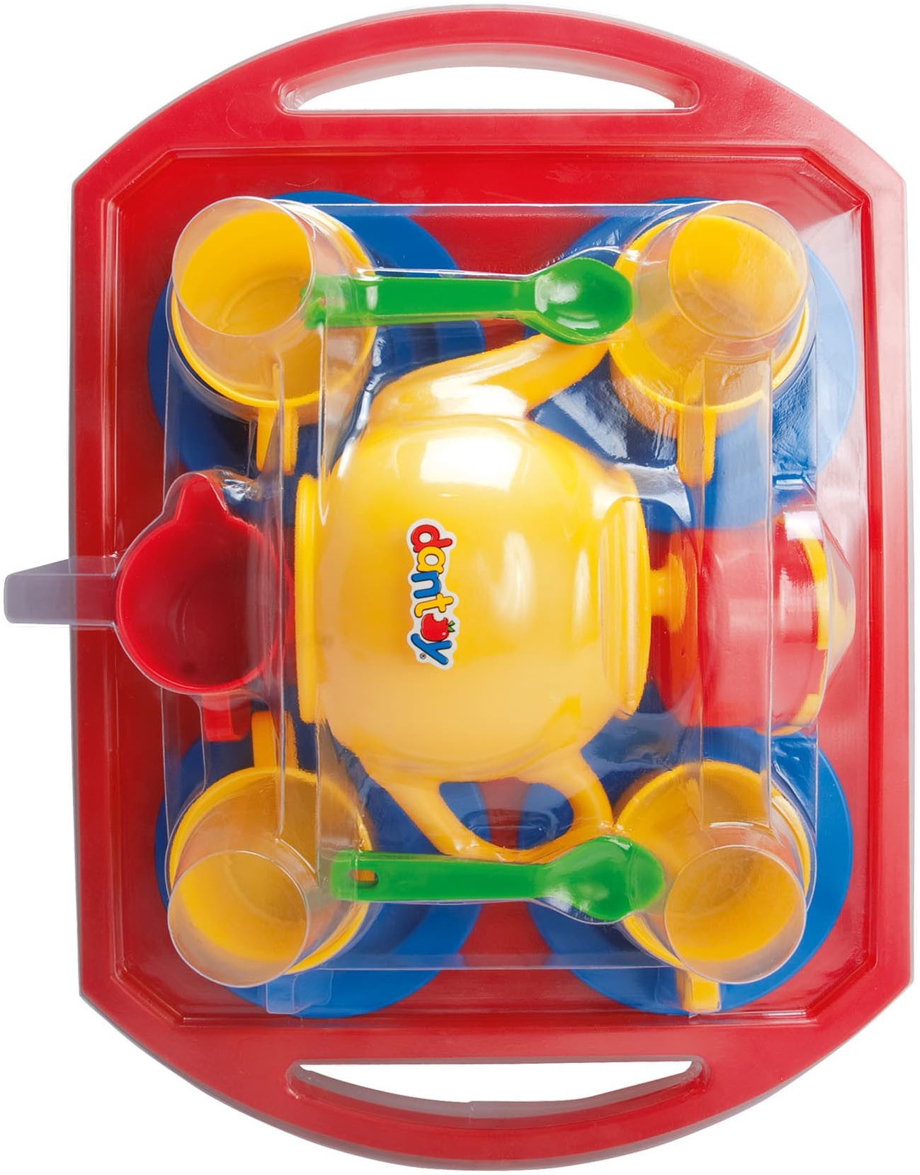 dantoy Spielgeschirr Teeservice inklusive Tablett, (18-tlg), Made in Europe