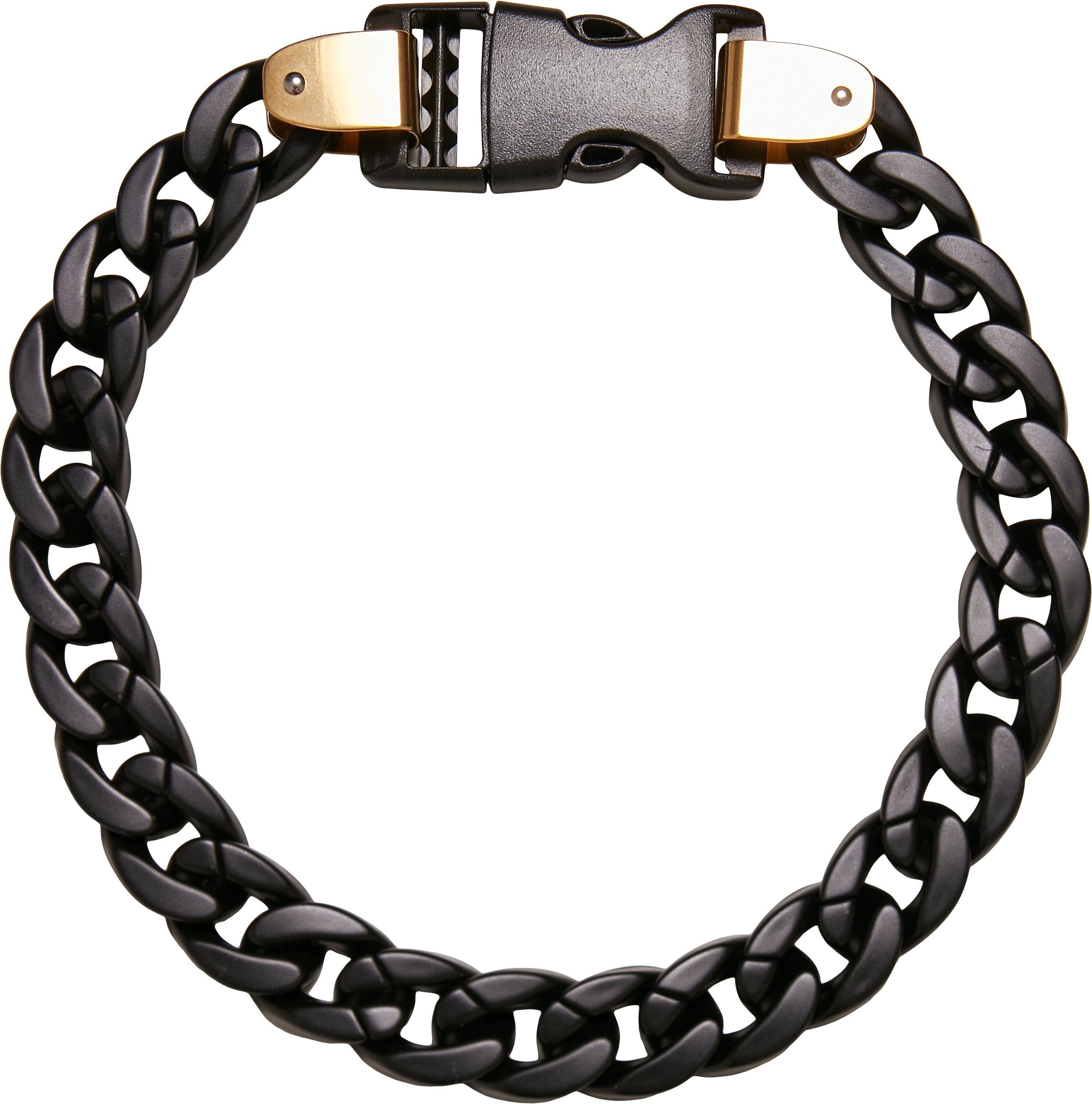 URBAN CLASSICS Edelstahlkette Accessoires Light Chain Necklace black/gold