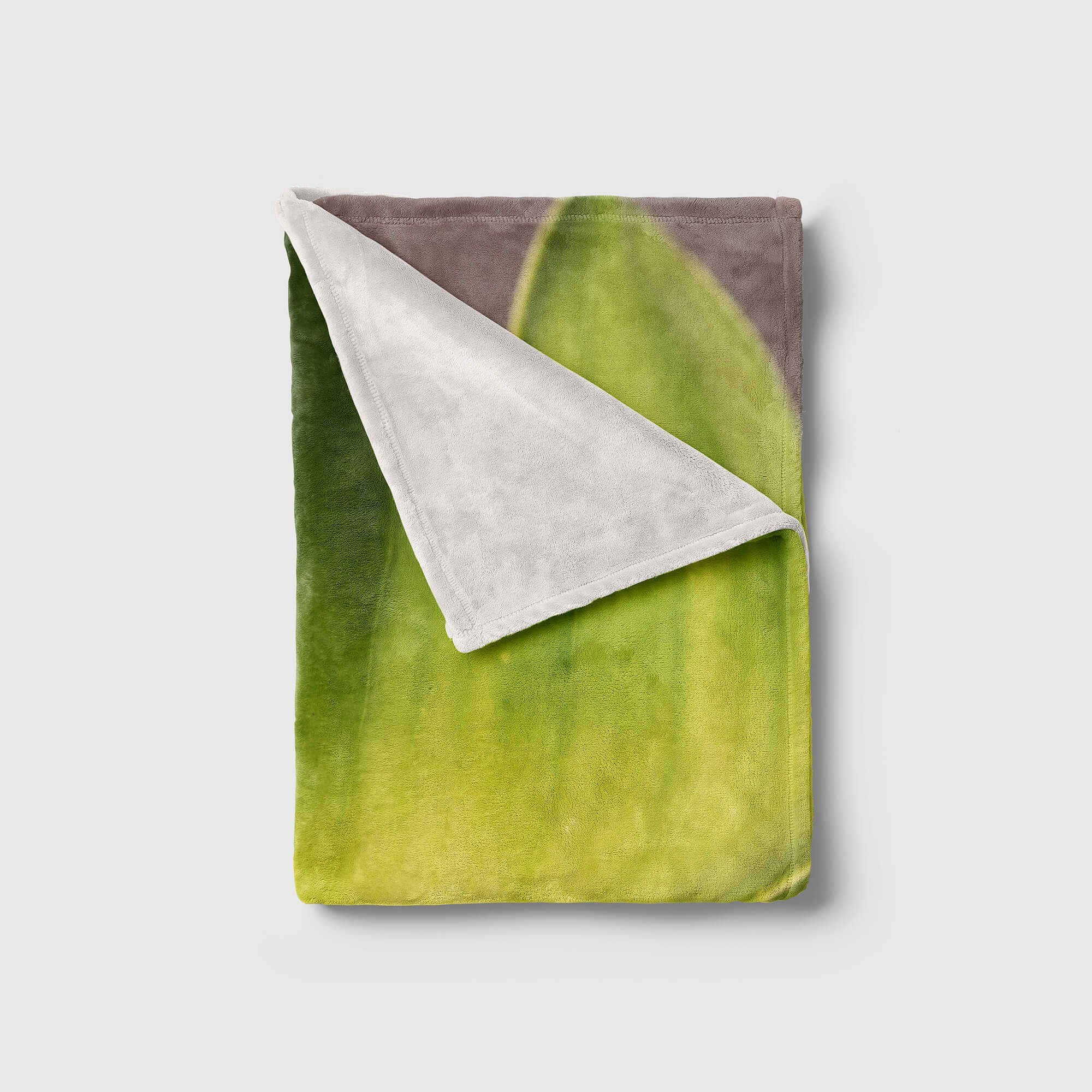 mit Sinus Blätter, Saunatuch Art Baumwolle-Polyester-Mix Handtuch Handtuch Strandhandtuch (1-St), Fotokunst Handtücher Kuscheldecke Fotomotiv