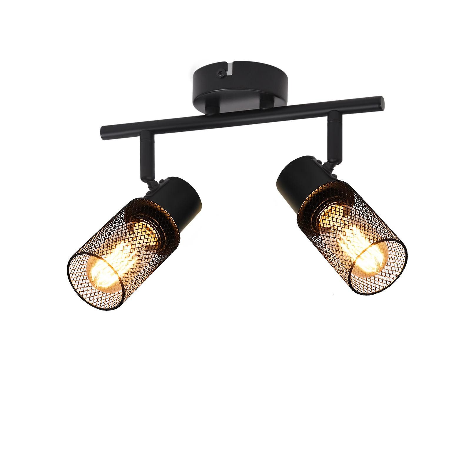 Nettlife Deckenstrahler Vintage Schwarz 1/2/3/4 Flammig günstig online kaufen