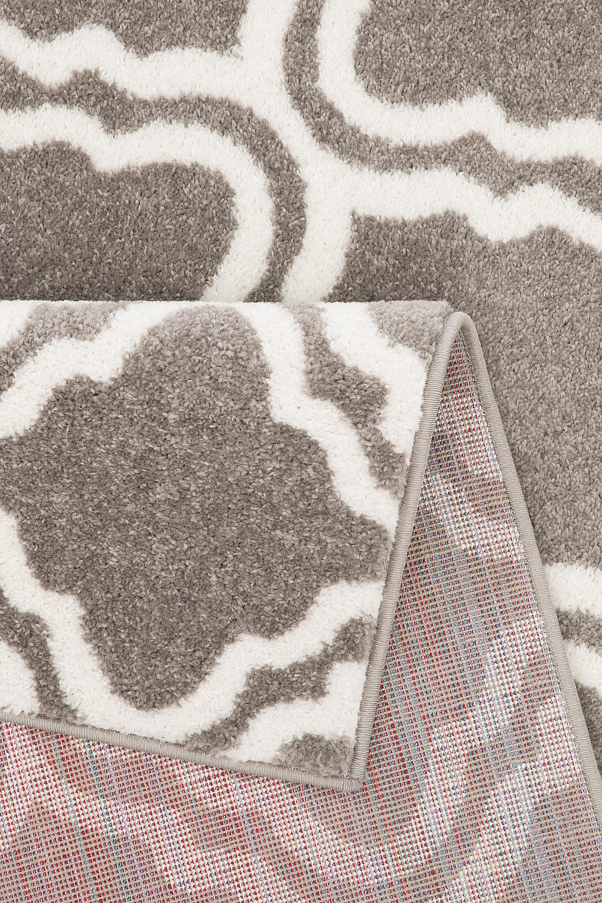 my home Teppich Debora, rechteckig, Höhe: 13 mm, Kurzflor Teppich, gemustert, geometrisches Design, weich