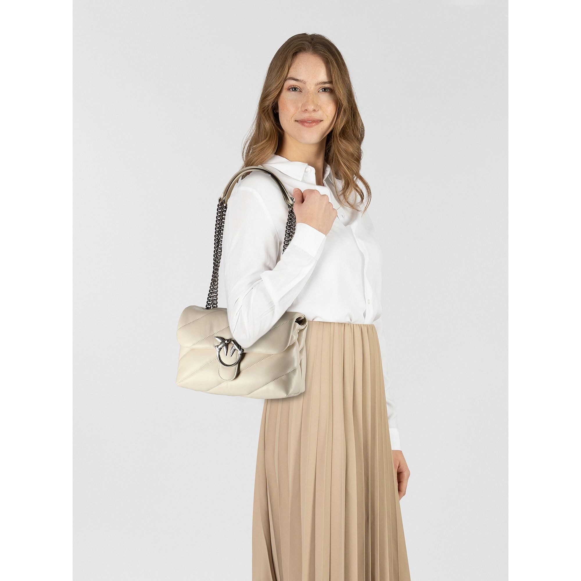 PINKO Umhängetasche Love Puff, Leder