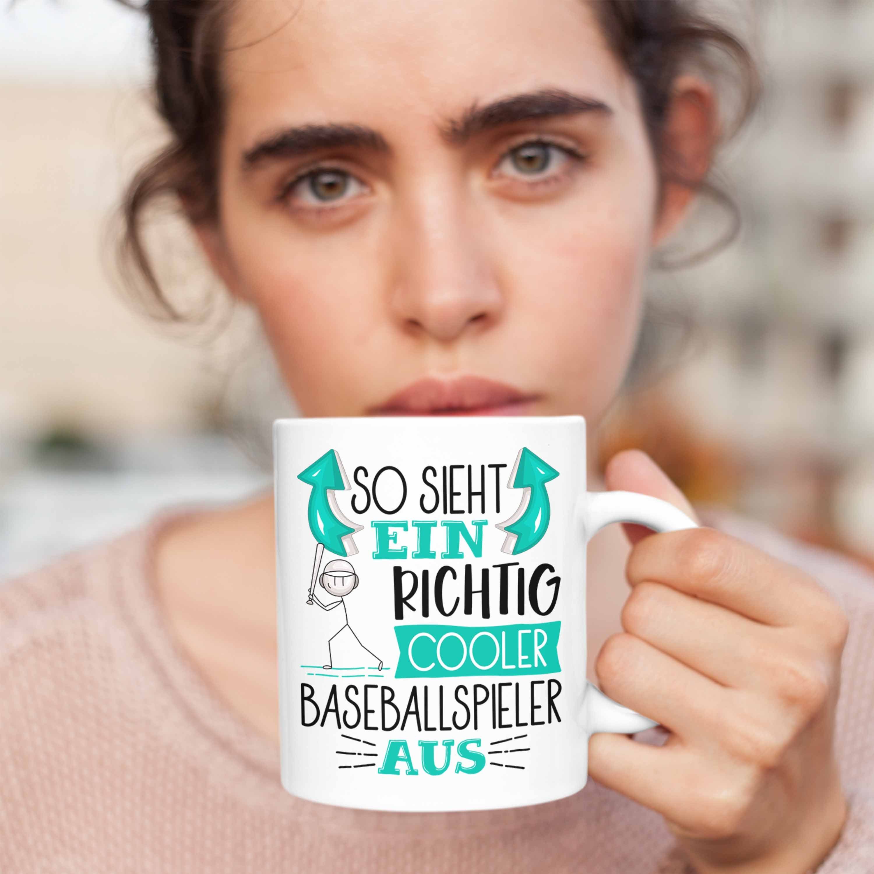 Weiss Trendation Aus Tasse Sieht Cooler Ein So Geschenk Lustig Richtig Tasse Baseballspieler