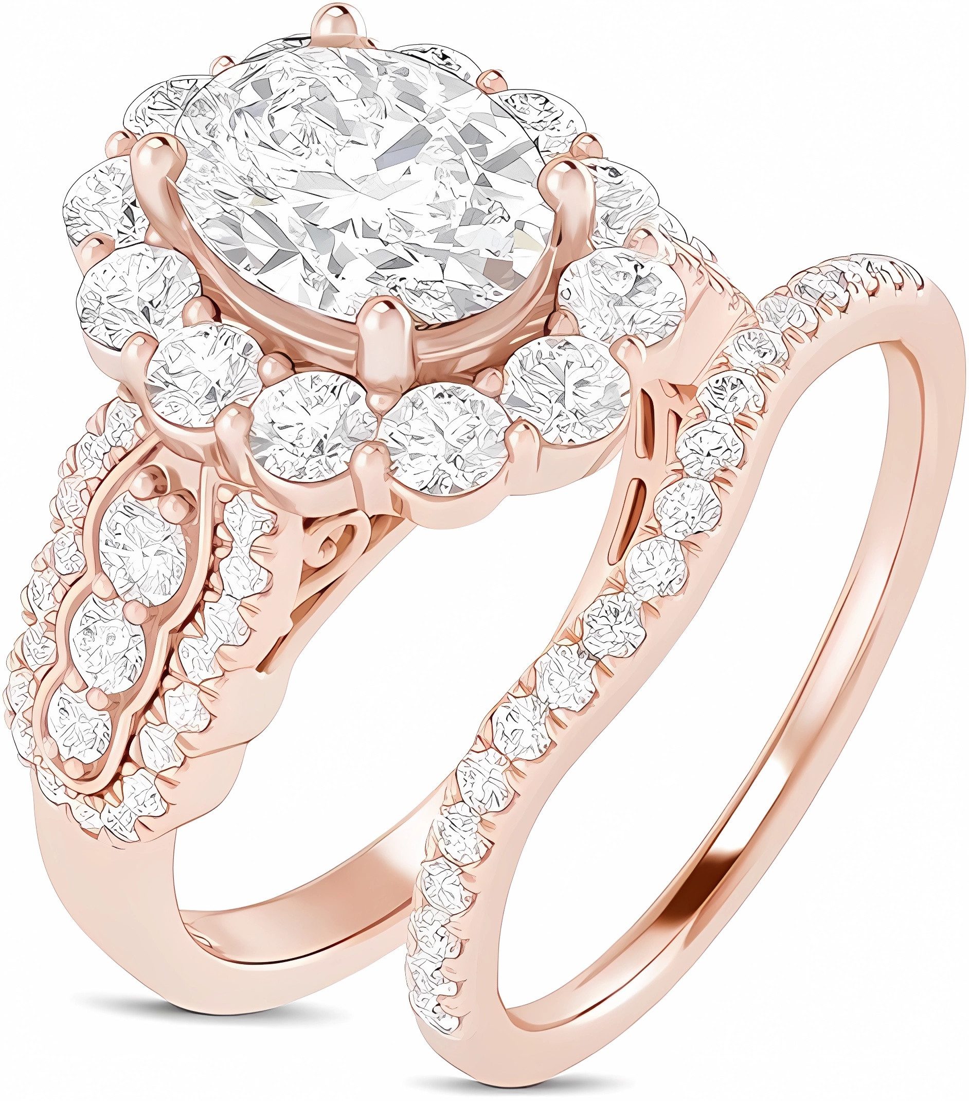 Jumpeak Diamantring Ring Gold Damen 585 günstig online kaufen