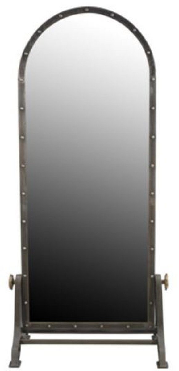 - Spiegel 47 197 cm Casa H. Padrino x 85 im Indusriedesign Luxus Grau Standspiegel Standspiegel
