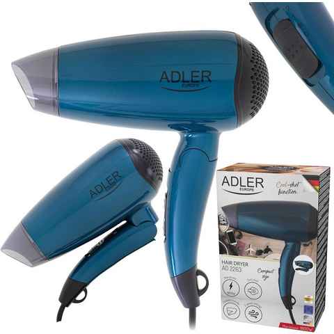 Adler Haartrockner AD2263 - Haartrockner - 1800W - klappbarer Griff für Reise