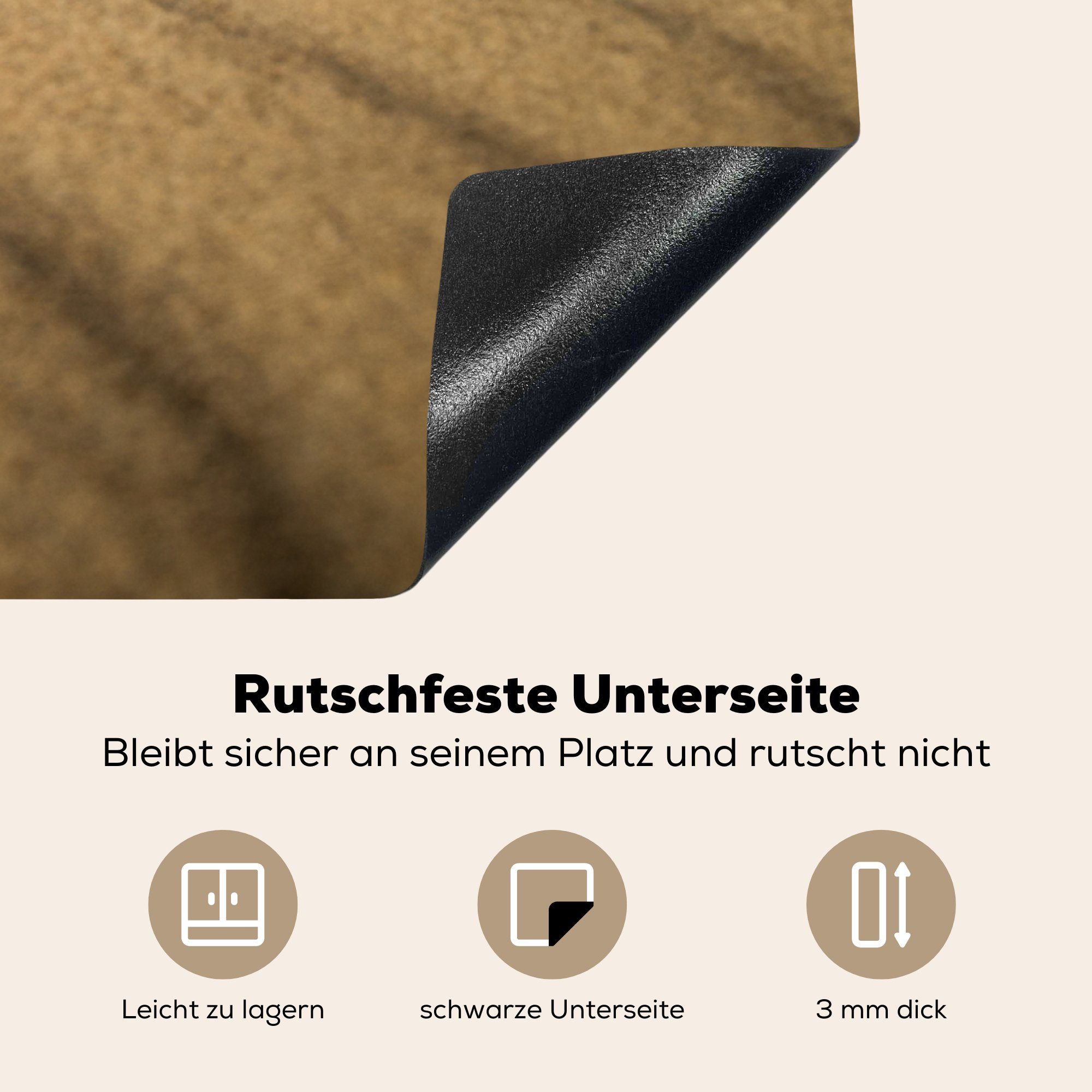 (1 tlg), Ceranfeldabdeckung, Herdblende-/Abdeckplatte für Vinyl, Arbeitsplatte Küstenlandschaften MuchoWow in 78x78 küche cm, Europa,