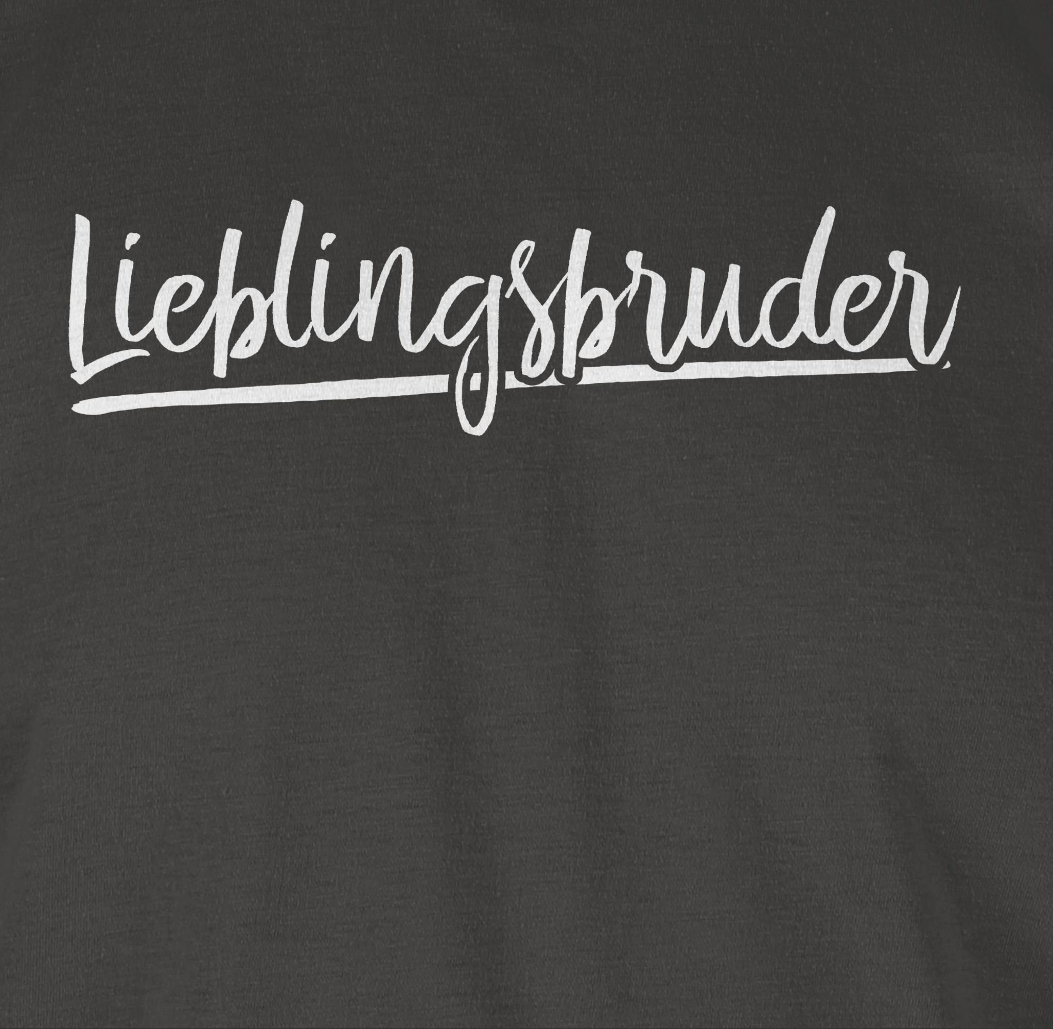 Bruder Lieblingsbruder Dunkelgrau T-Shirt Shirtracer 3