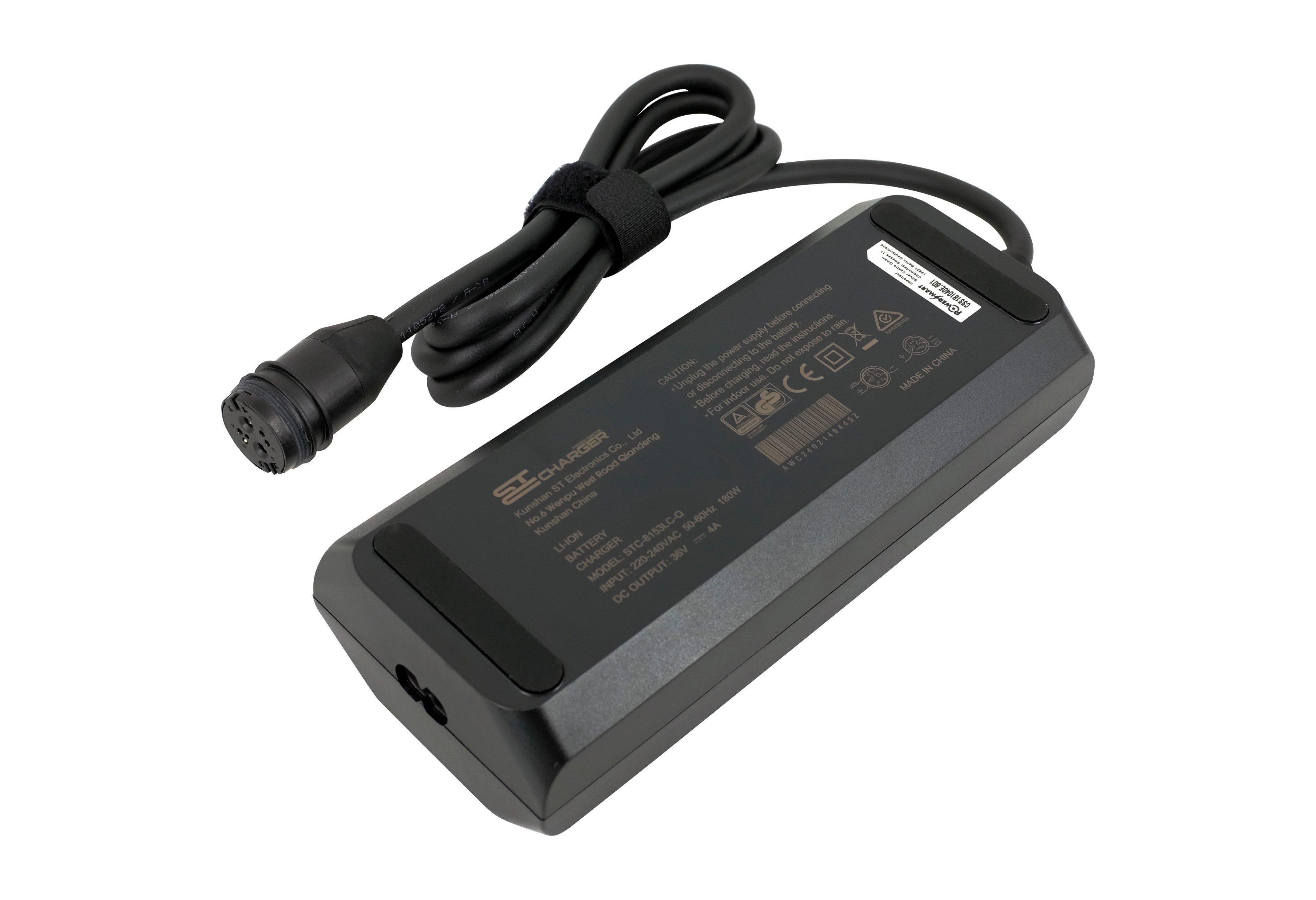 PowerSmart CSS181040E.601 Batterie-Ladegerät (4A 36V Rosenberger Stecker Ladegerät für Qwic Premium Q Akku BA00100 BA00105,Premium Q Mira Tour,Premium Q Mira Daily,Premium Q MN8,Premium Q MN8 Belt,Premium Q Atlas Vario,Premium Q Atlas Derailleur)