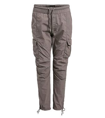 khujo Cargohose khujo Andrei Hose modische Herren Cargo-Hose mit seitlichen Eingrifftaschen Stoff-Hose Grau