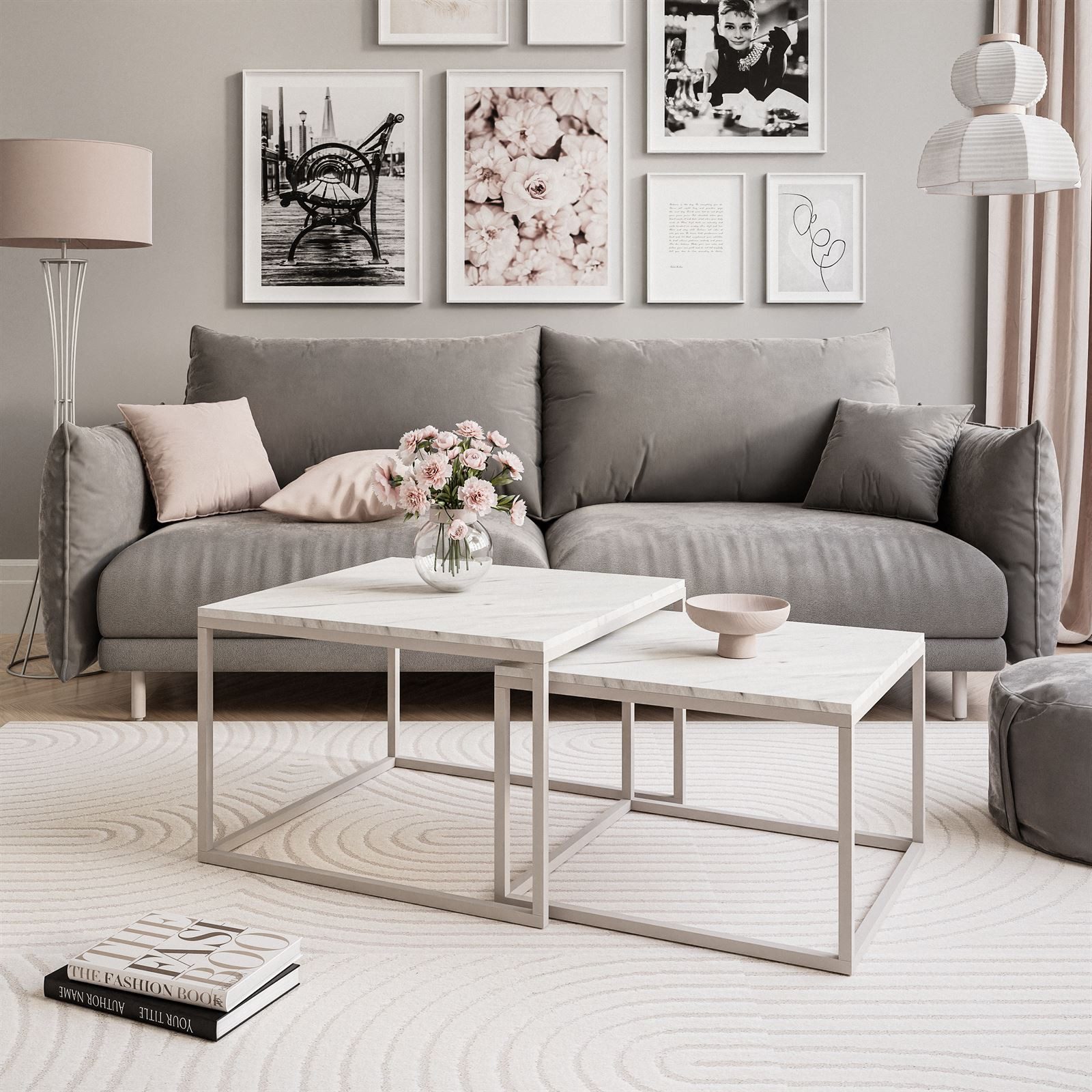 Lookway Couchtisch YOSHI 2in1 MATT KASCHMIR (2er-Set), Breite: 70 cm und 60 günstig online kaufen