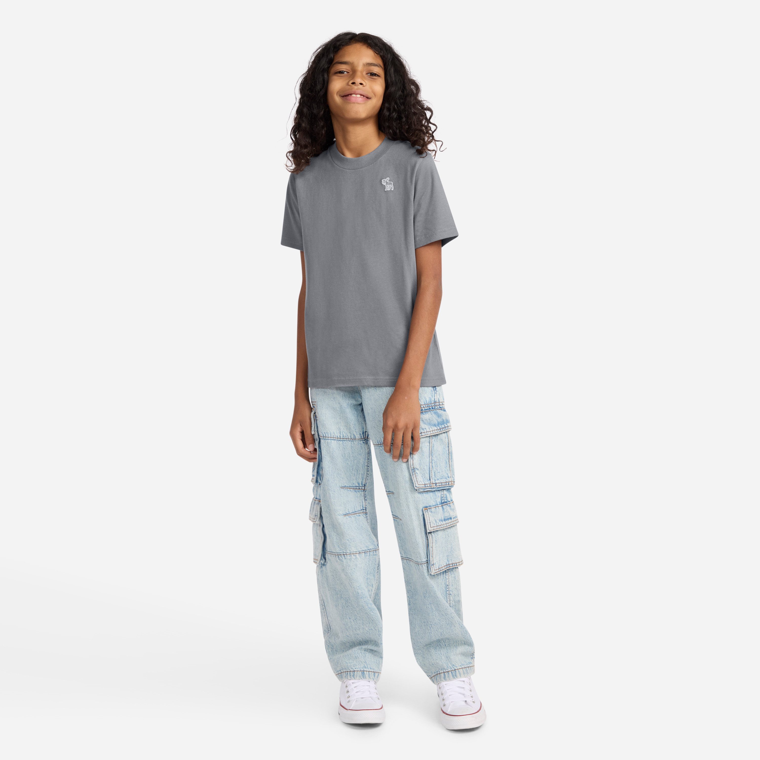 Abercrombie Kids T-Shirt (Packung, 3-tlg) mit kleiner Stickerei