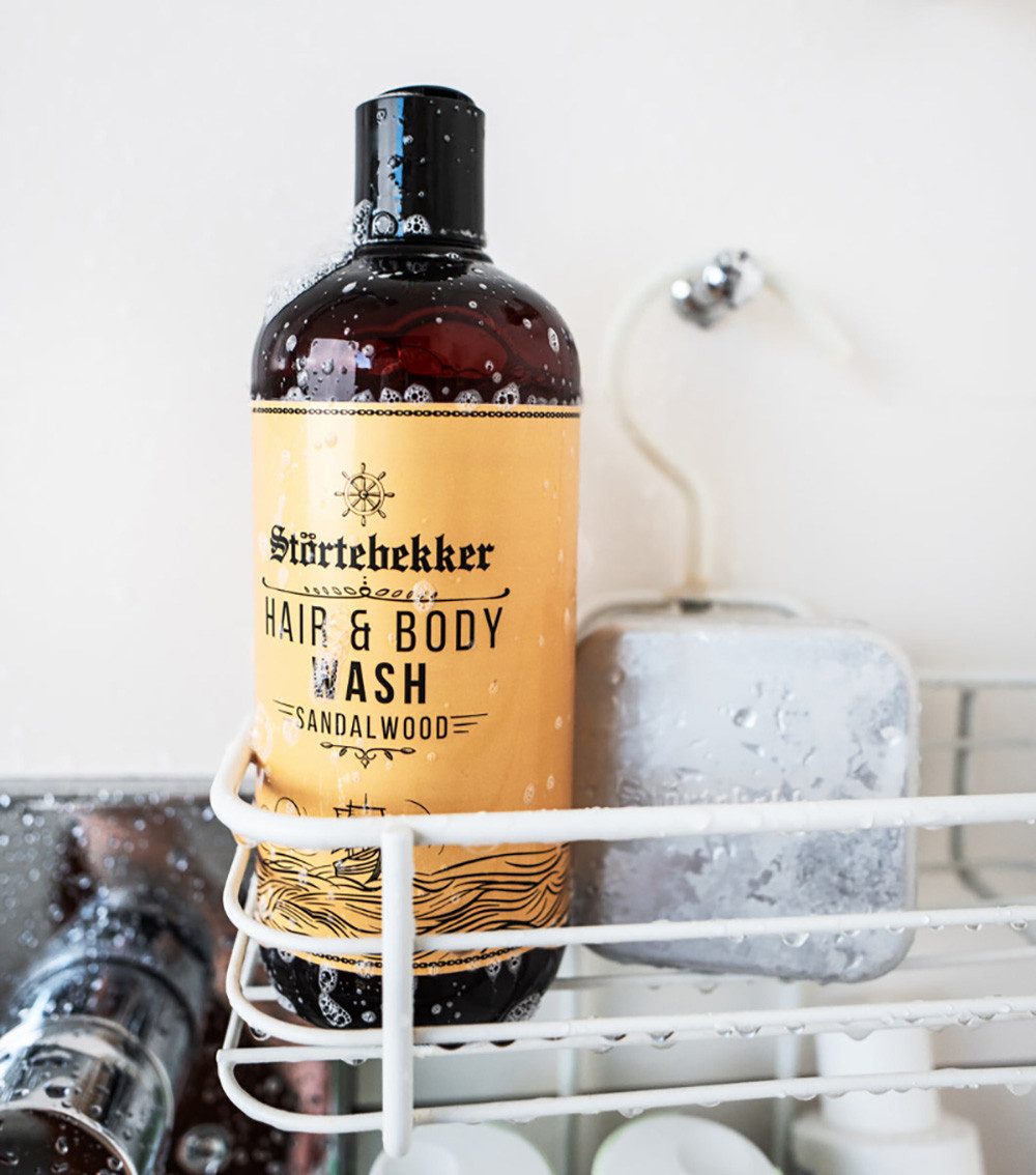 Störtebekker Duschgel - Hair & Body Wash 2in1 - Frischer Sandelholz Duft, Sanfte Pflege für Haare & Haut - Spendet Feuchtigkeit durch Aloe Vera