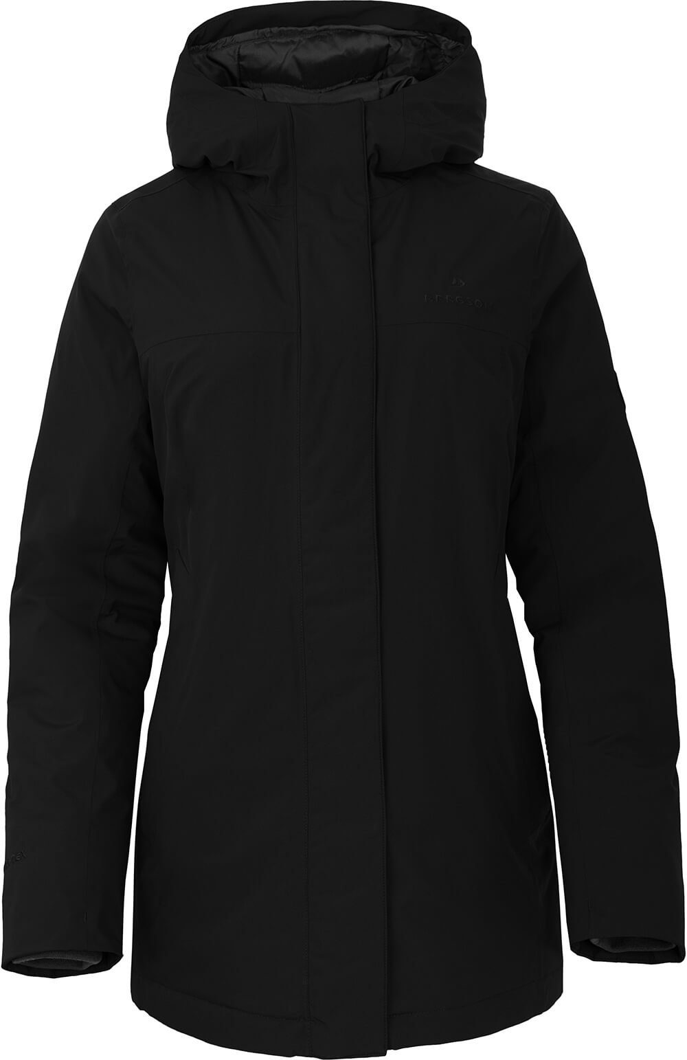 Bergson Wintermantel JOKINE Damen Winterparka, mm 20000 Wassersäule, Normalgrößen, schwarz wattiert, warm