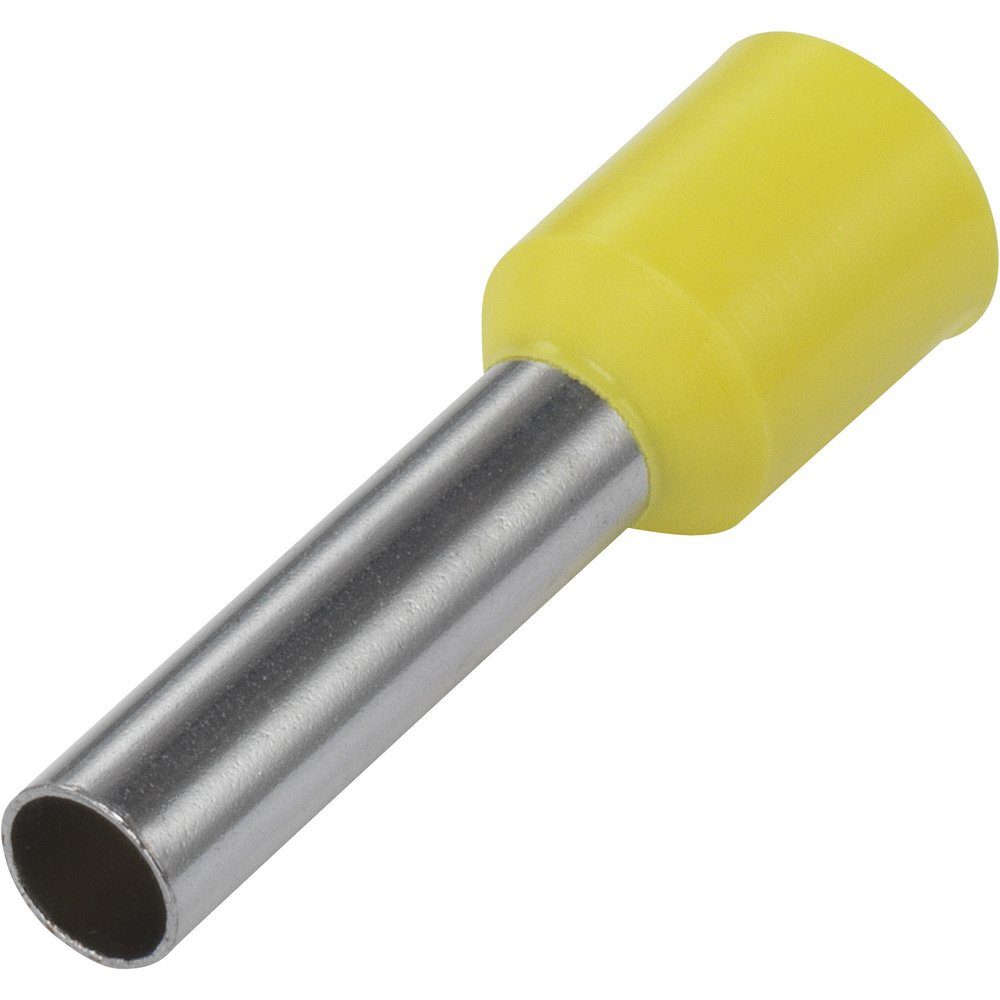 Aderendhülsen TRU COMPONENTS 1091292 Aderendhülse 6 mm² Teilisoliert Gelb 100 St.
