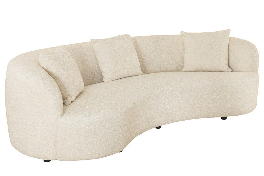 riess-ambiente 3-Sitzer ATELIER 230cm beige-Bouclébezug, Sofa, Zierkissen, Polsterung, modern, Einzelartikel 1 Teile, Elegante & gepolsterte Couch - ideal für Gäste- & Wohnzimmer & Lounge