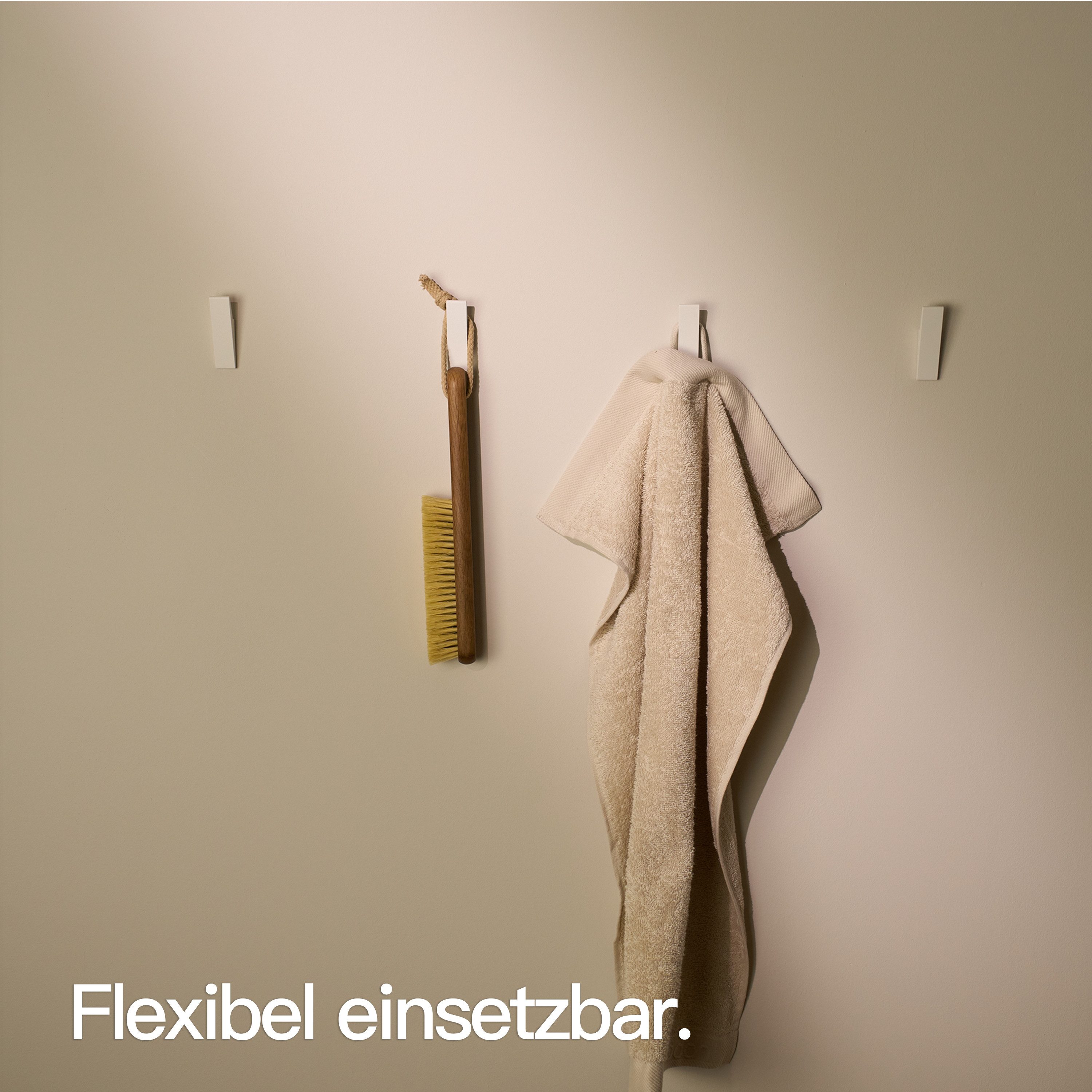 Designfabrik Hamburg Handtuchhaken DFHH KH, (4x Wandhaken), rostfrei, pulverbeschichtet, eloxiert, sandgestrahlt – Bild 5 von 5