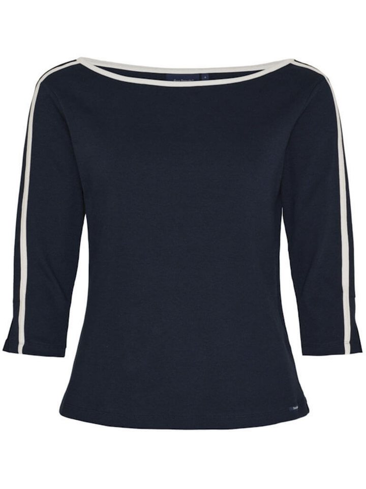 Sea Ranch 3/4-Arm-Shirt Margaret Damen 3/4-Arm-Shirt Rippstrick-Shirt Margaret mit U-Boot-Ausschnitt