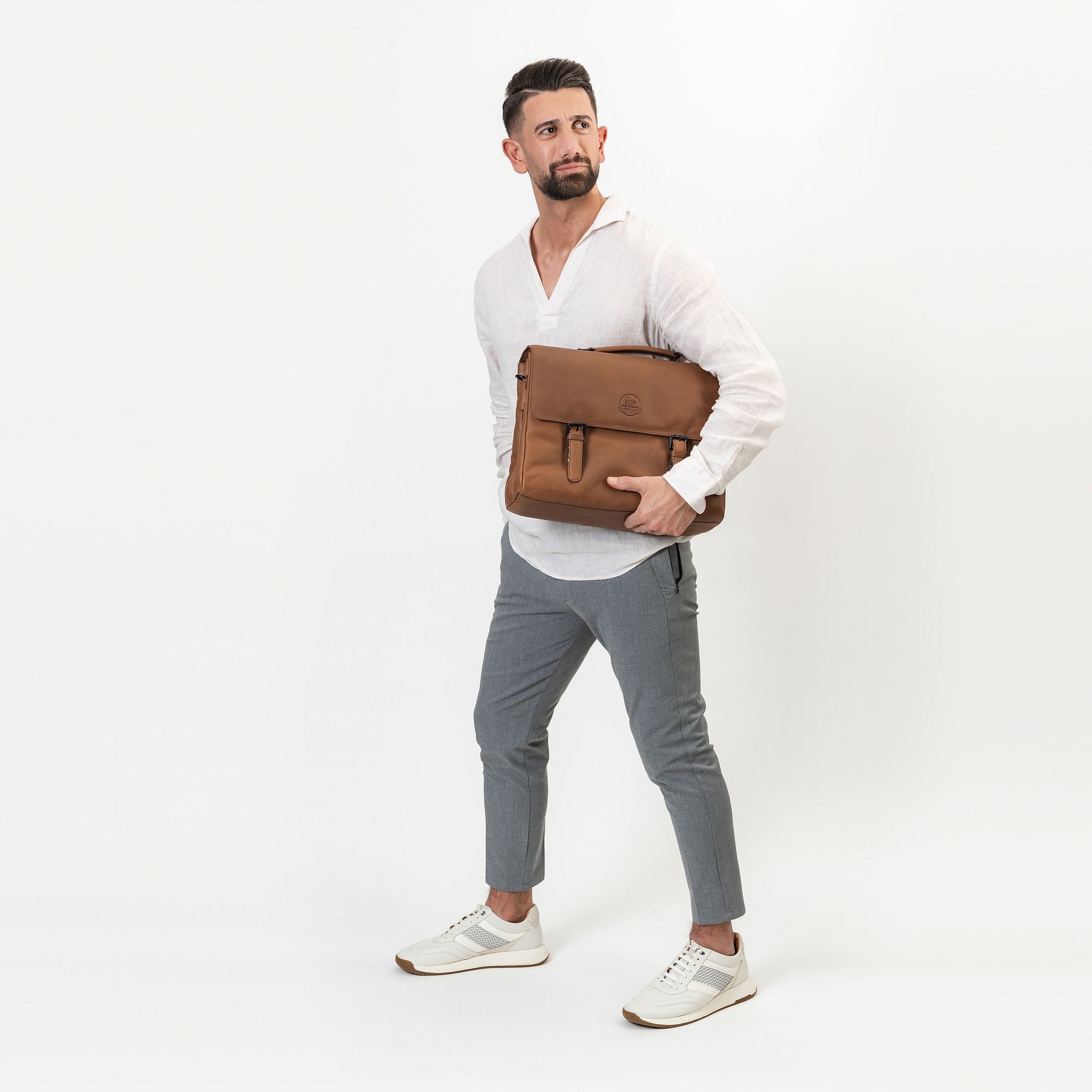 Farmhood Aktentasche Nashville, Leder