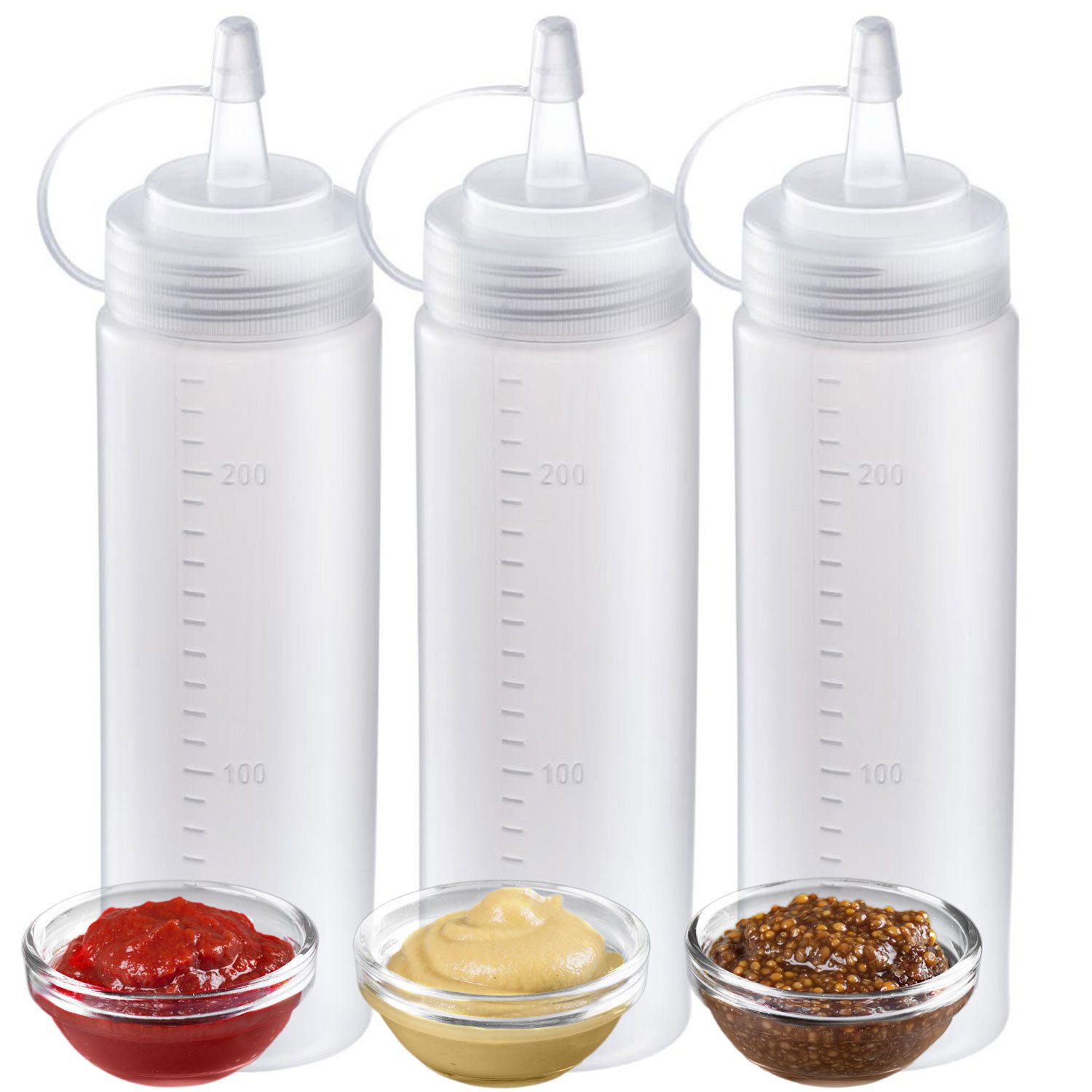 WESTMARK Aufbewahrungssystem 3 Quetschflaschen, 240 ml, PP, PE