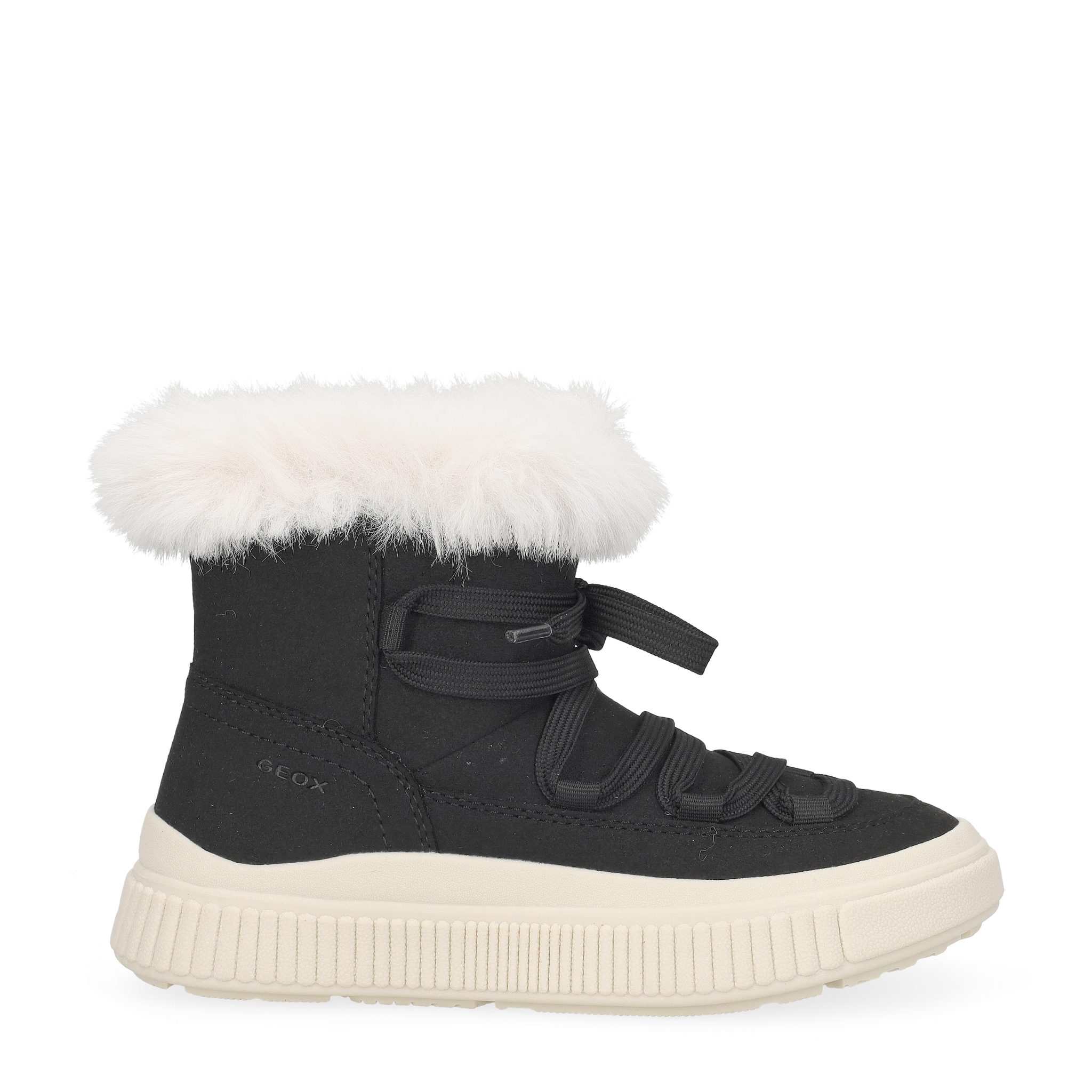 GEOX LAQUINNY, Warmfutter, Schwarz, Kinder Winterstiefel