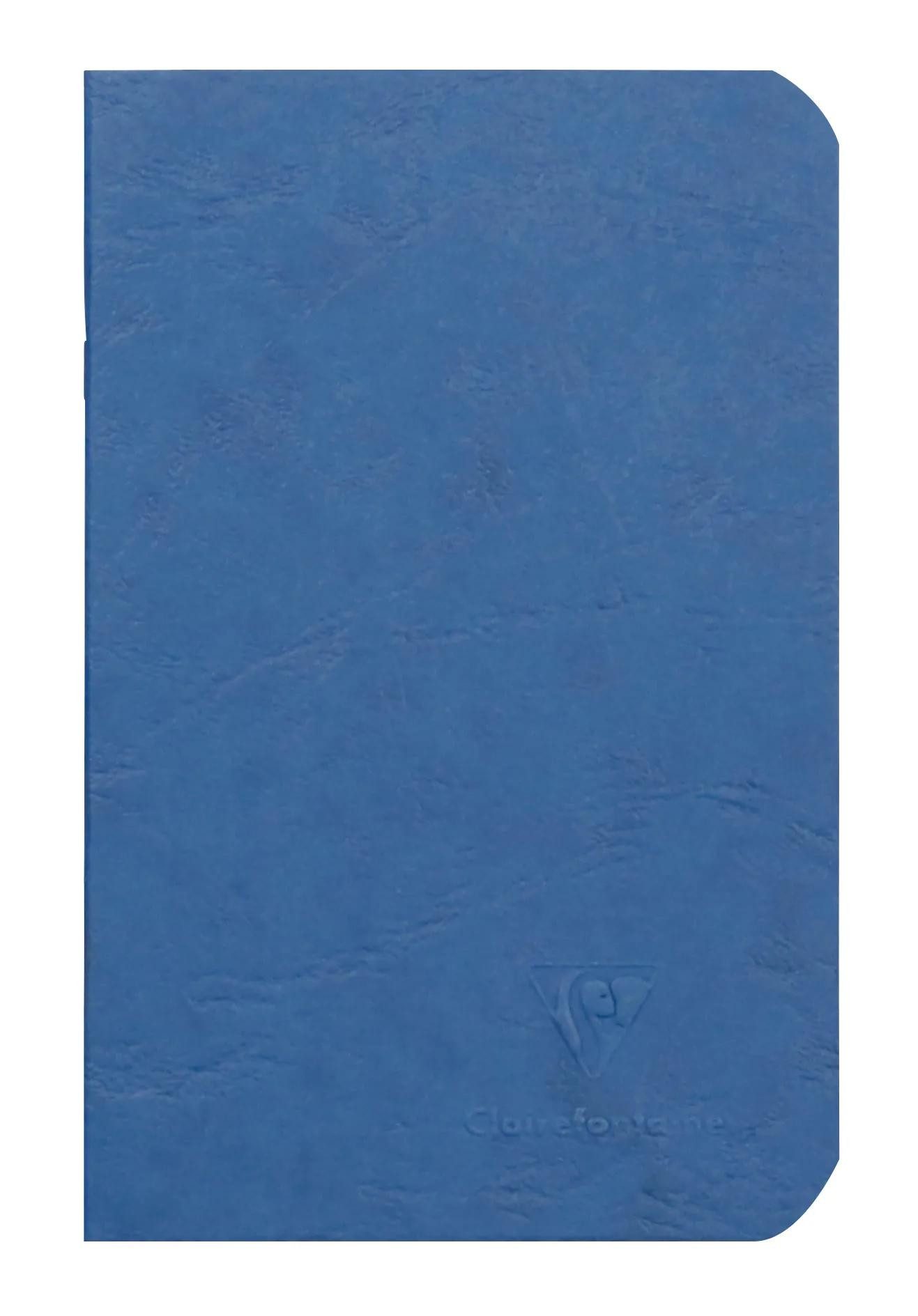 CLAIREFONTAINE Notizbuch 5x Age Bag Notizbuch 9x14cm 48 Blatt 90g blanko Blau 734104C, Notizbuch