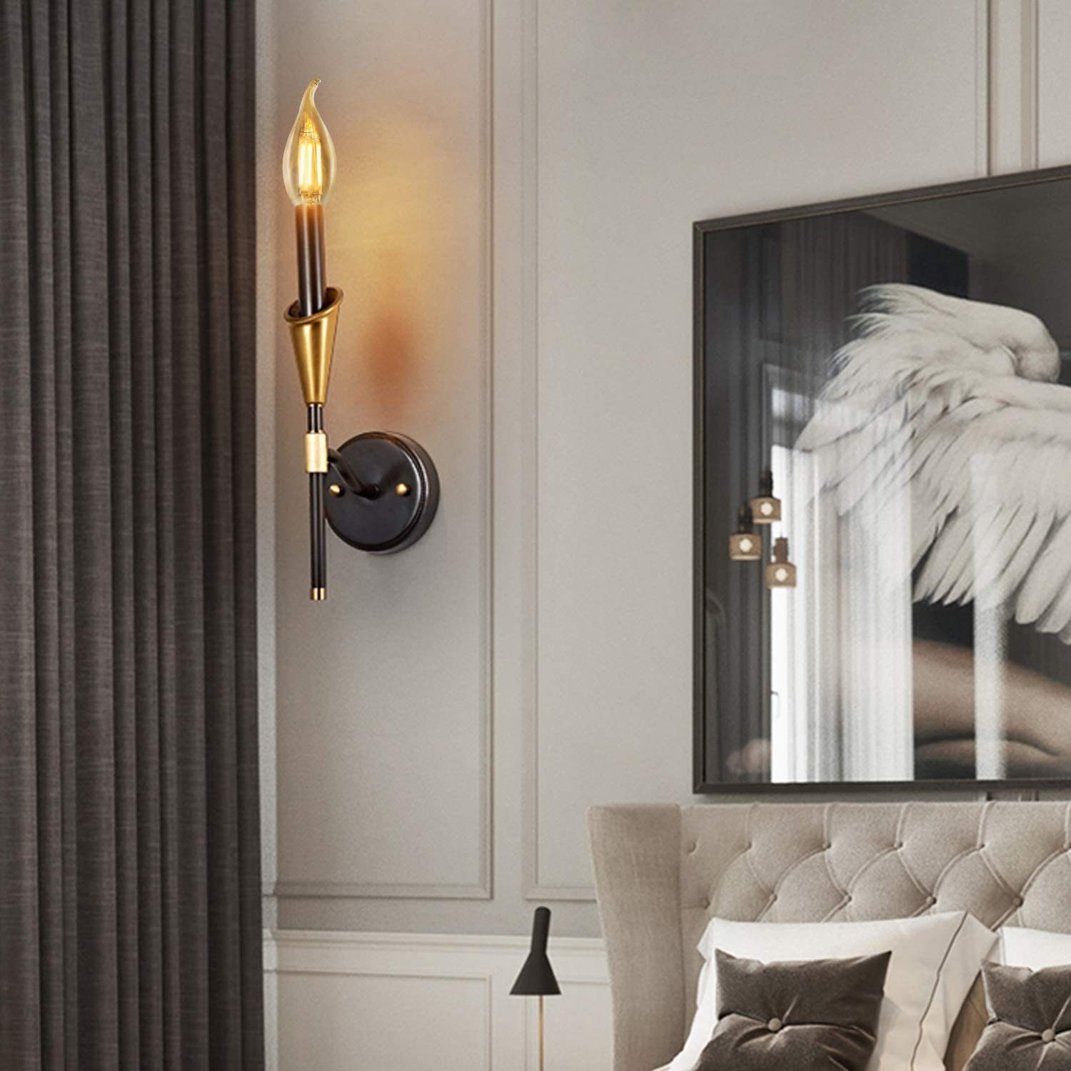 ZMH LED-Leuchtmittel 6X Glühbirne E14 4W Retro Dekorative Kerzenbirne C35L günstig online kaufen