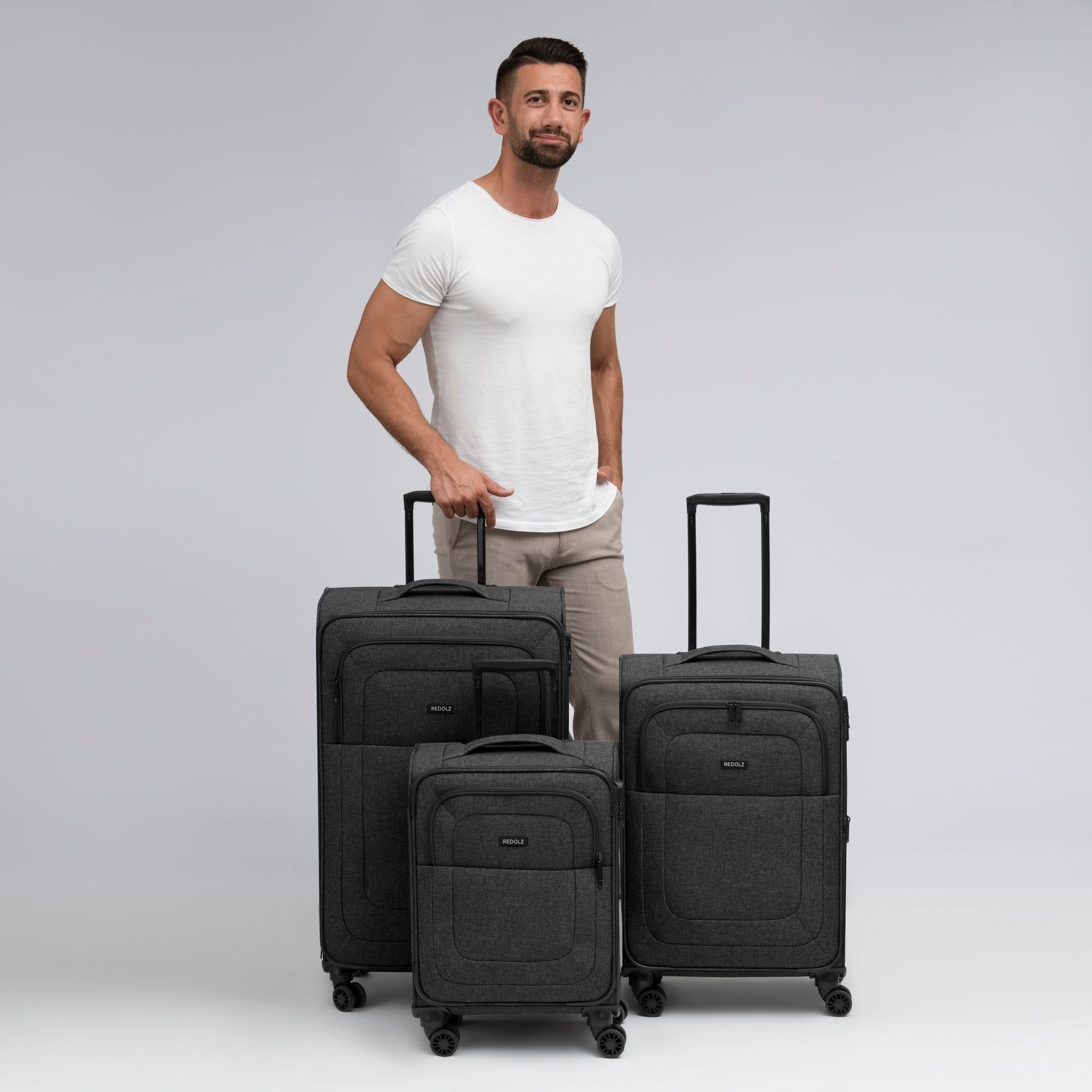 Redolz Trolleyset Essentials 12, 4 Rollen, (3-teilig, 3 tlg), Polyester günstig online kaufen