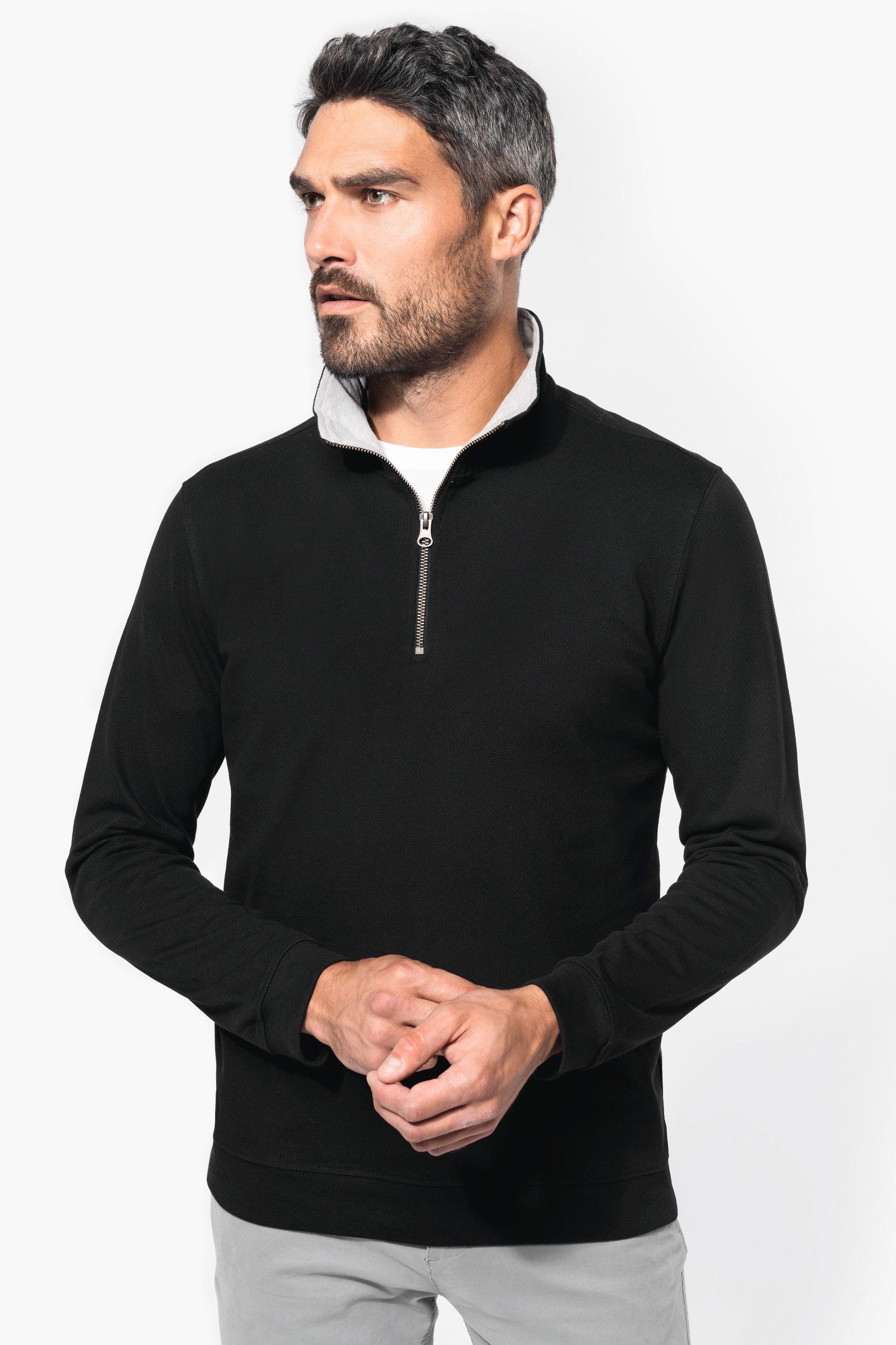 Kariban Hoodie Trucker > Zip Neck günstig online kaufen