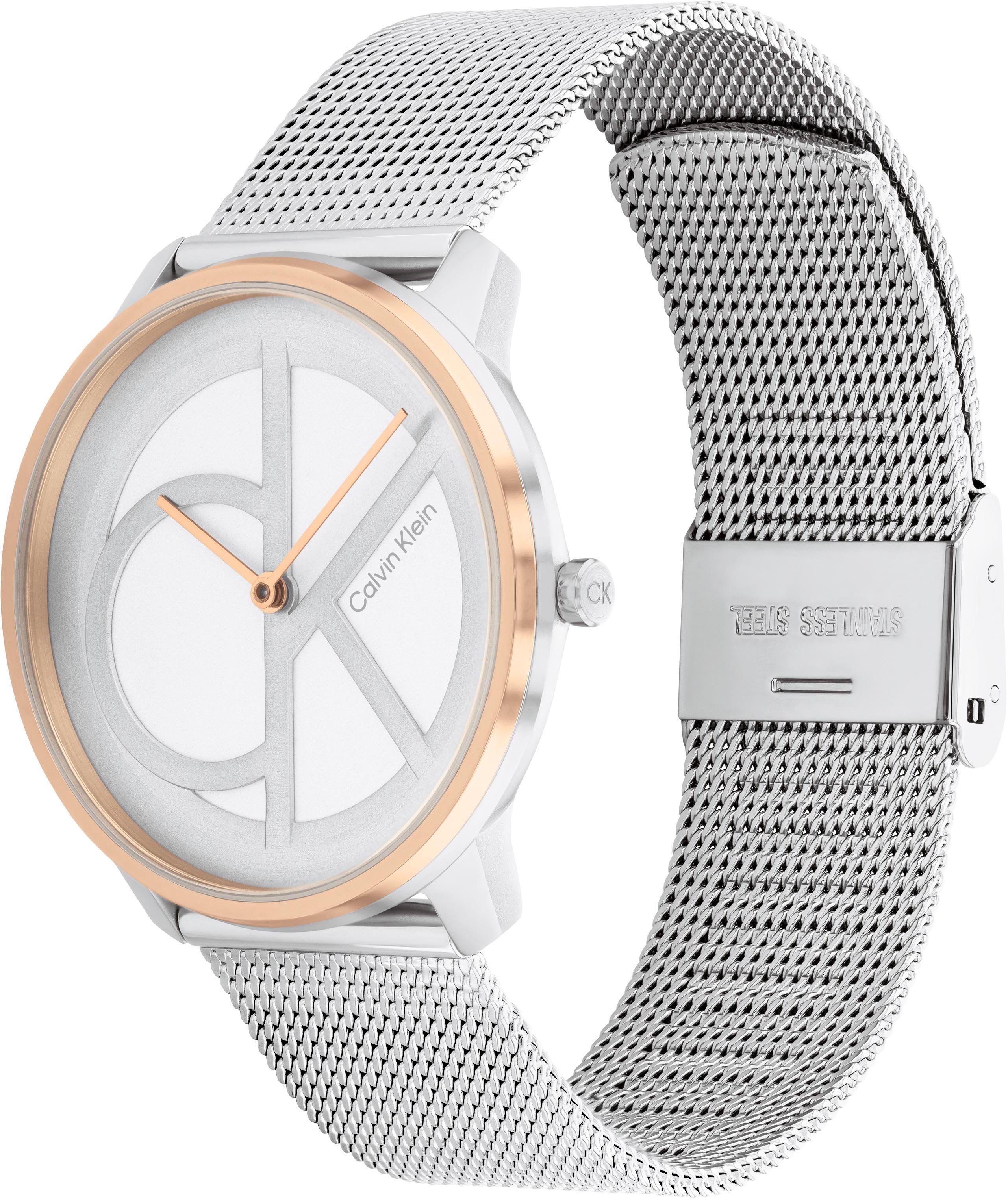 Calvin Klein Quarzuhr CK ICONIC 35 mm 25200033, Armbanduhr, Damenuhr, Miner günstig online kaufen