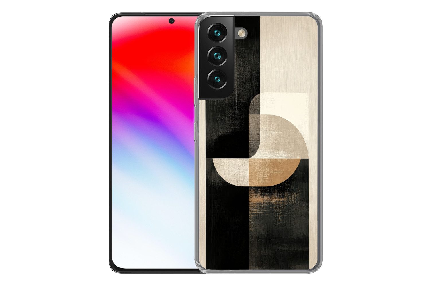 MuchoWow Handyhülle für Samsung Galaxy S22 Plus Modern - Quadratisch - Formen, Phone Case, Silikon, Schutzhülle Dünn