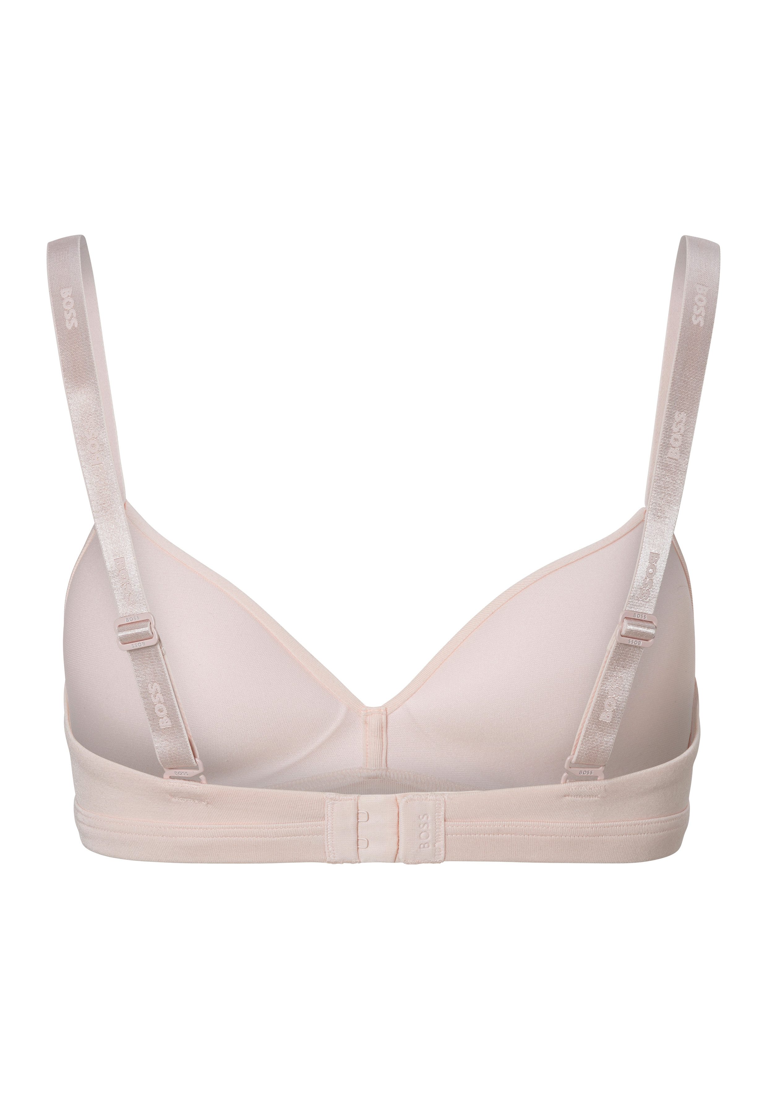 BOSS Triangel-BH TRIANGLE PADDED CI mit BOSS Schriftzug auf den Trägern