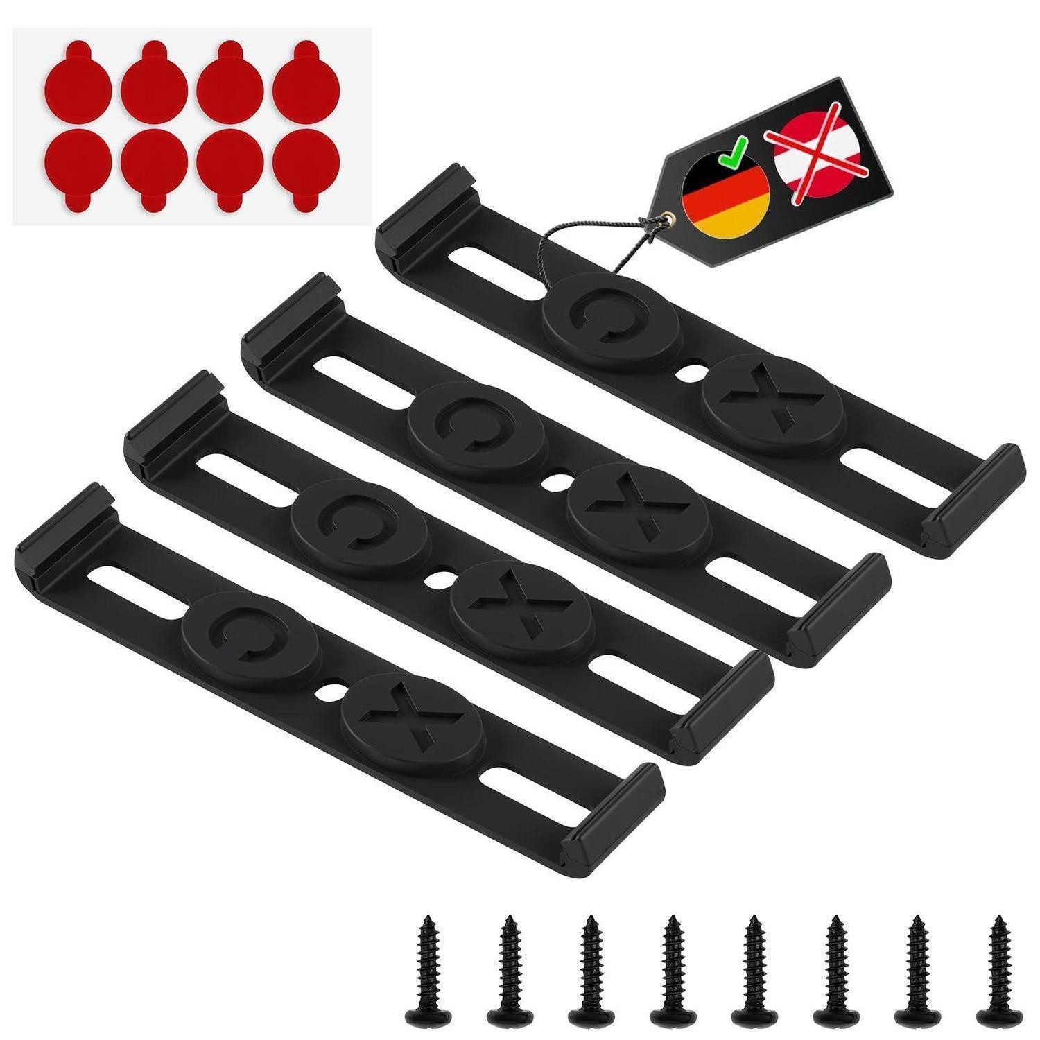 LuxusKollektion Kennzeichenhalter Kennzeichenhalter rahmenlos 4er universal
