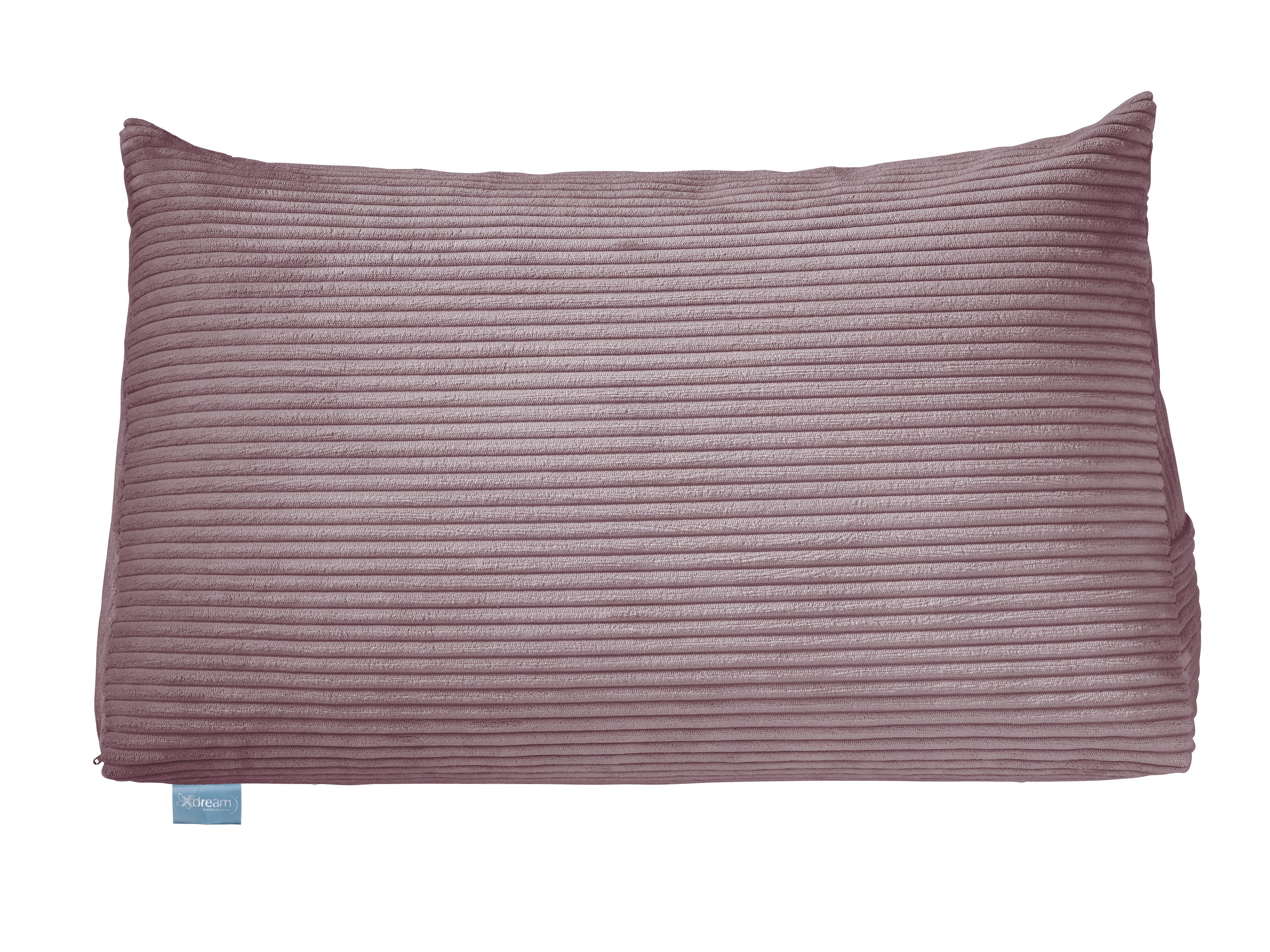 XDREAM Rückenkissen ergonomisches Keilkissen für Bett und Sofa, 1-tlg., als Kopfkissen oder Venenkissen verwendbar, mit praktischem Seitenfach