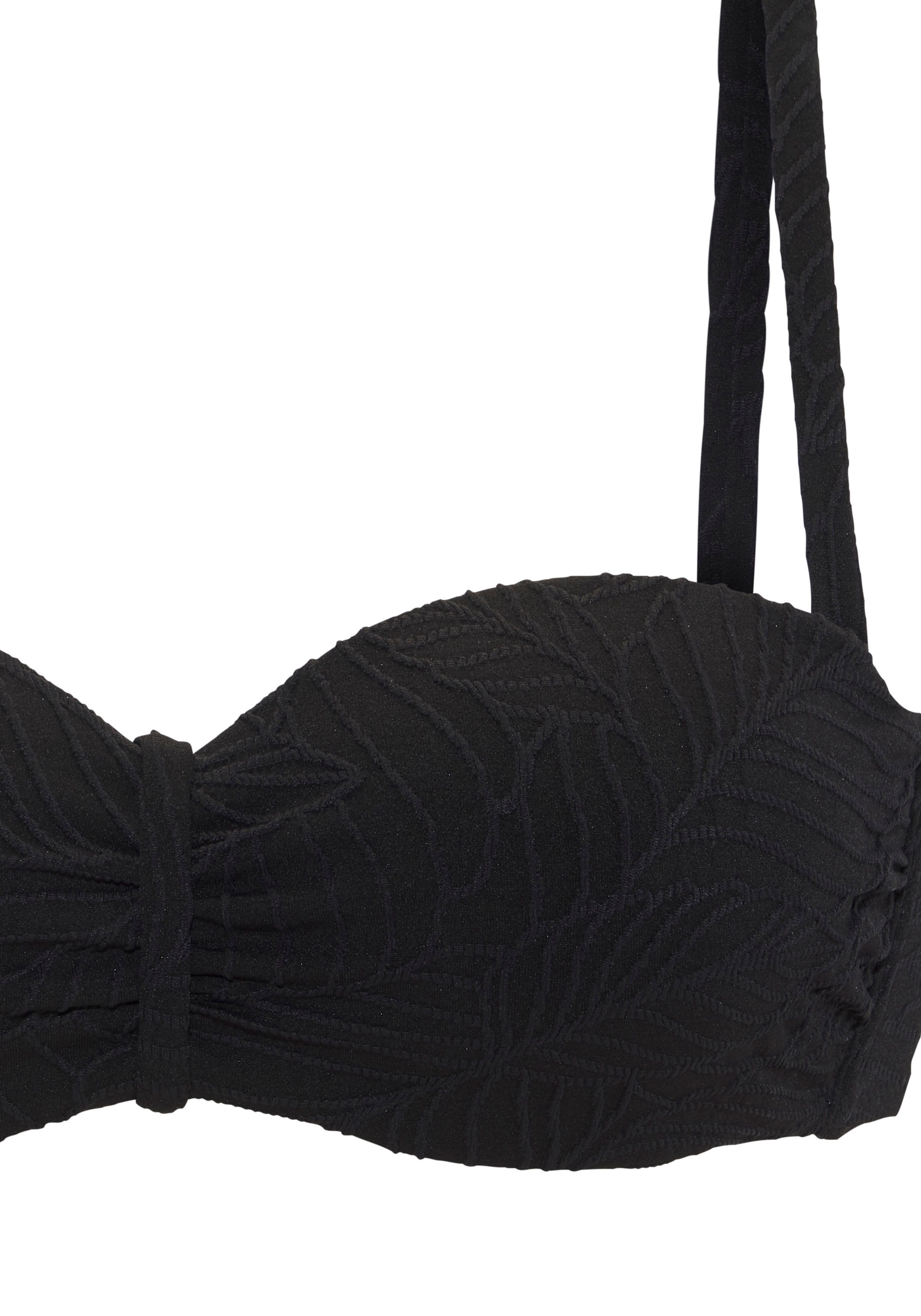 LASCANA Bügel-Bandeau-Bikini-Top Fay, aus eleganter Strukturware – Bild 5 von 5