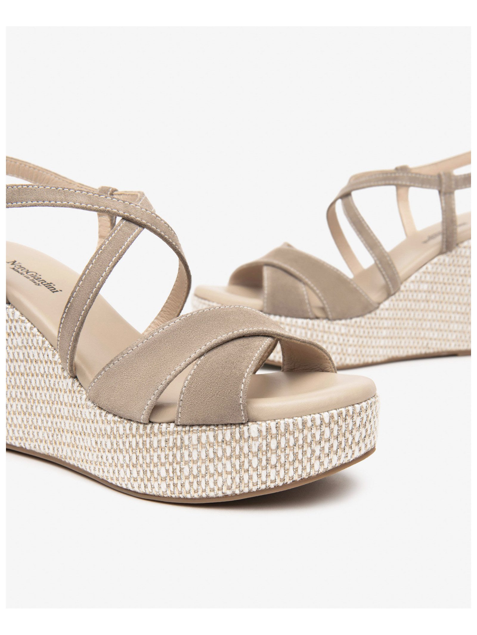 Nero Giardini Nero Giardini Sandalen Veloursleder Keilsandalette