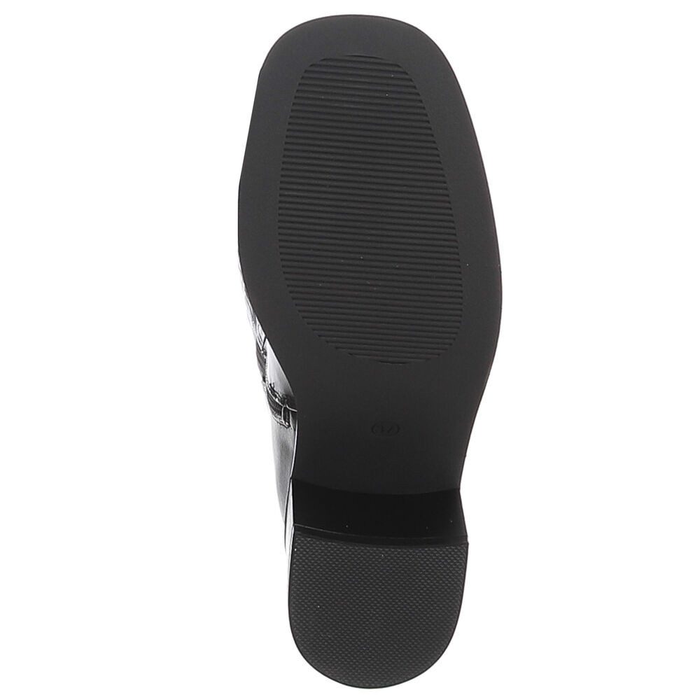 Ital-Design Damen Langschaftstiefel mit Blockabsatz und glattem Schaft Stiefel (92214586) Blockabsatz Stiefel in Schwarz