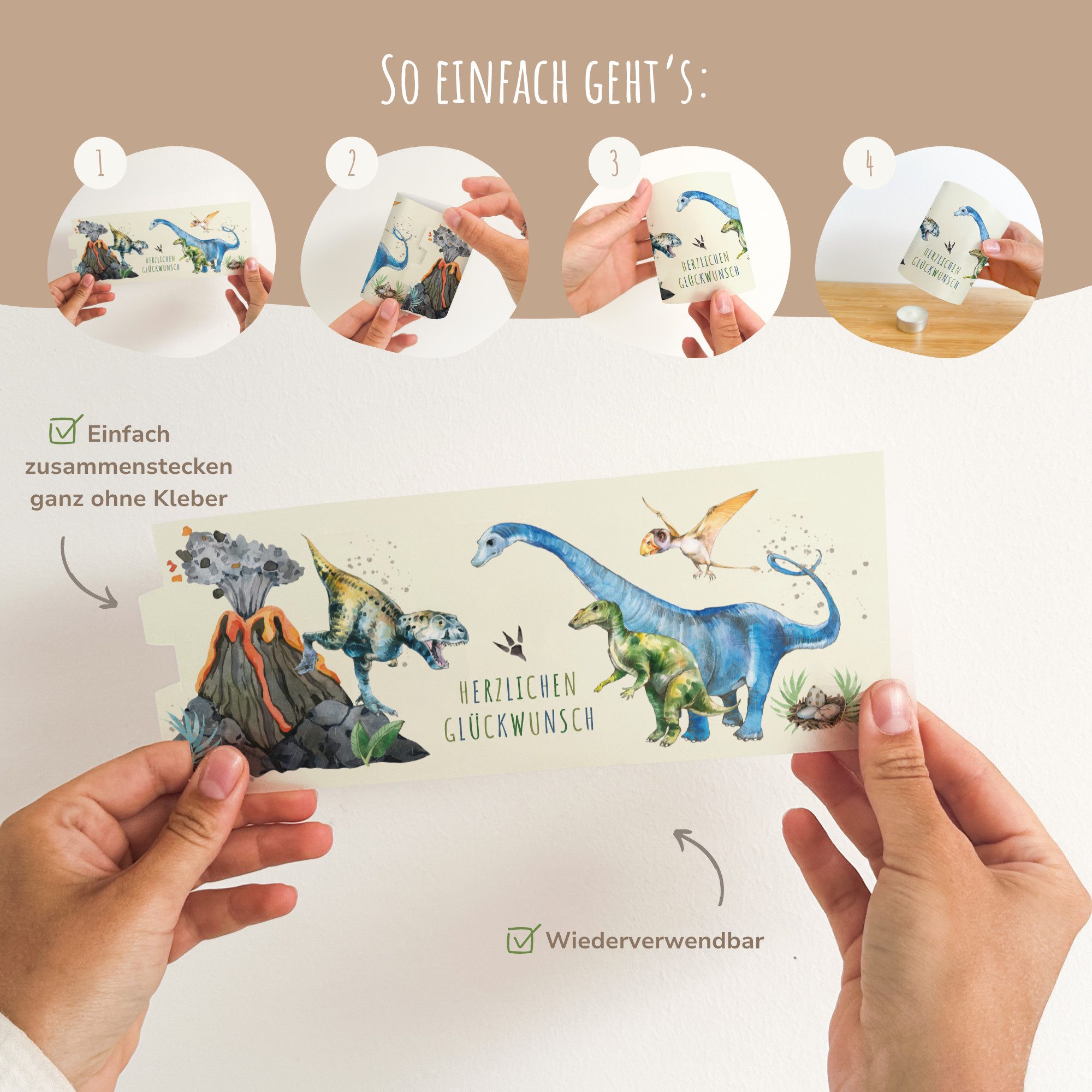 MeinBaby123® Papierdekoration 10 Kindergeburtstag Windlichthüllen, Teelicht Banderolen, Kindergeburtstag Deko, Party Deko Mädchen, Party Deko Jungs