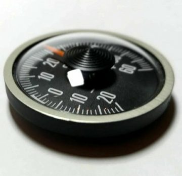 HR Autocomfort Raumthermometer Historisches 1975er Thermometer Bimetall justierbar mit Halterung