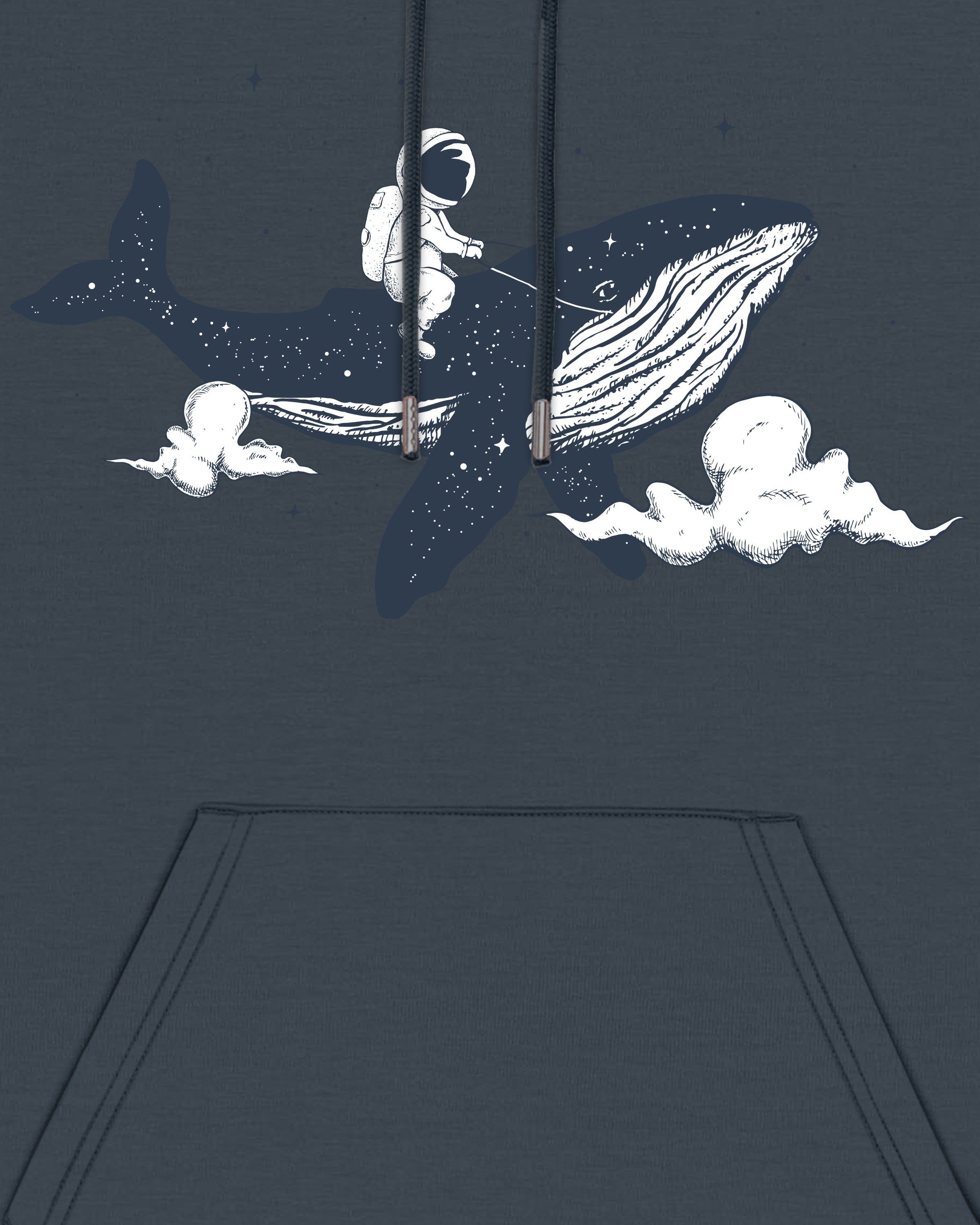 wat? Apparel Sweatshirt Spacewhale (1-tlg) meliert graublau