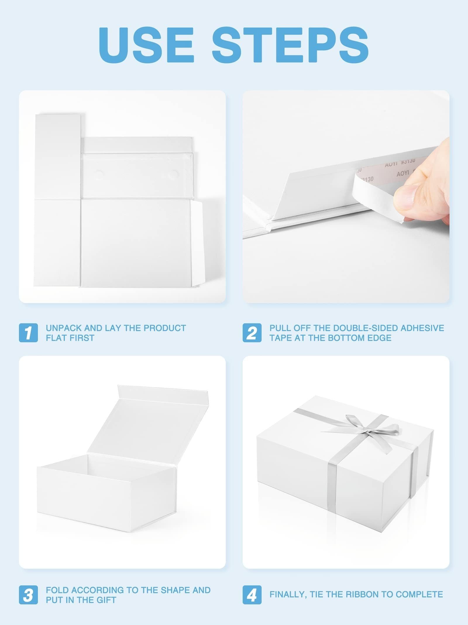 Switory Geschenkbox Süßigkeiten Karton, Geschenkboxen für Weihnachten, (1 St), für Schmuck Einladung Geschenk Party Fest