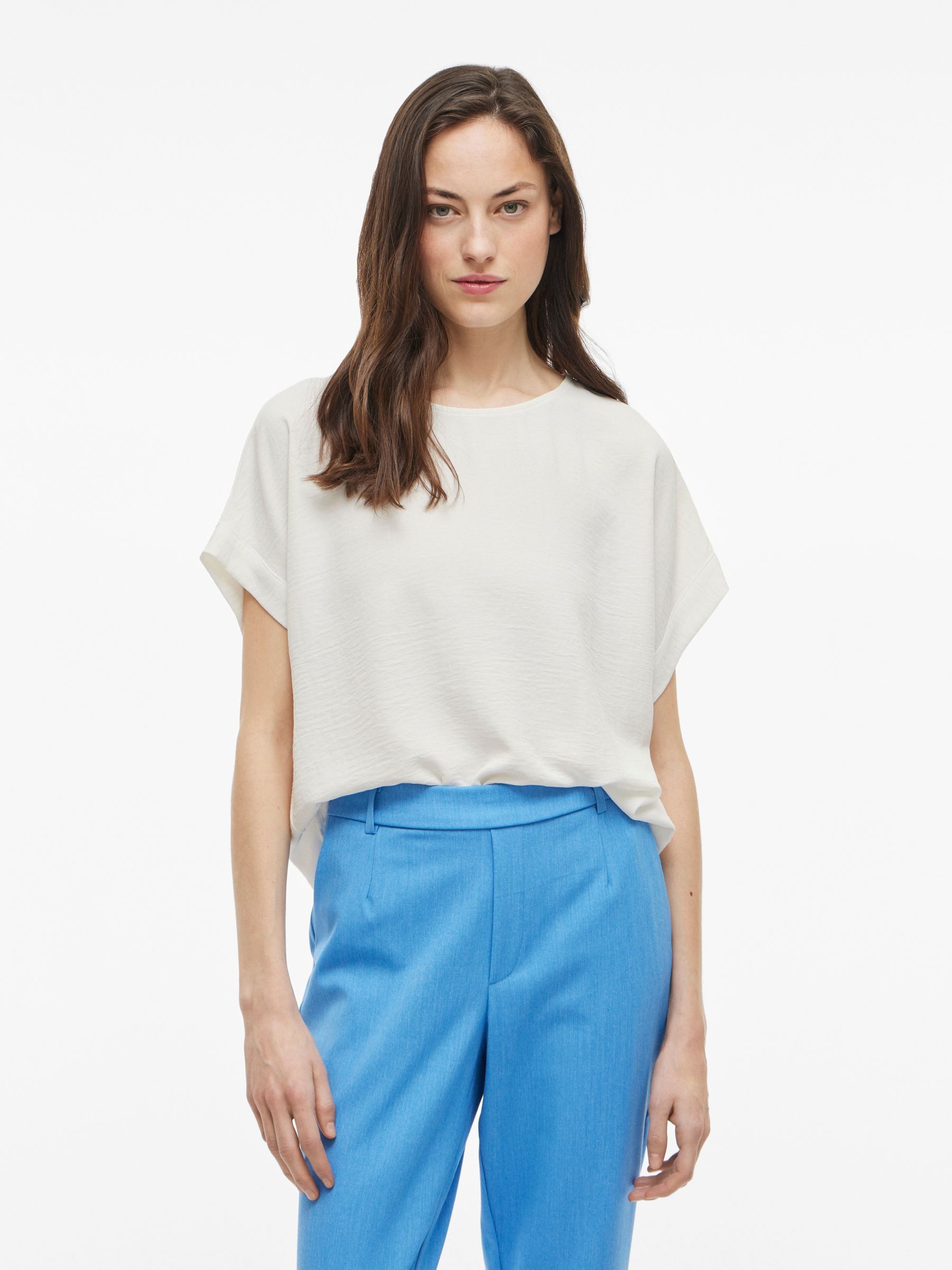 Vila T-Shirt Elegantes Kurzarm- mit Design günstig online kaufen