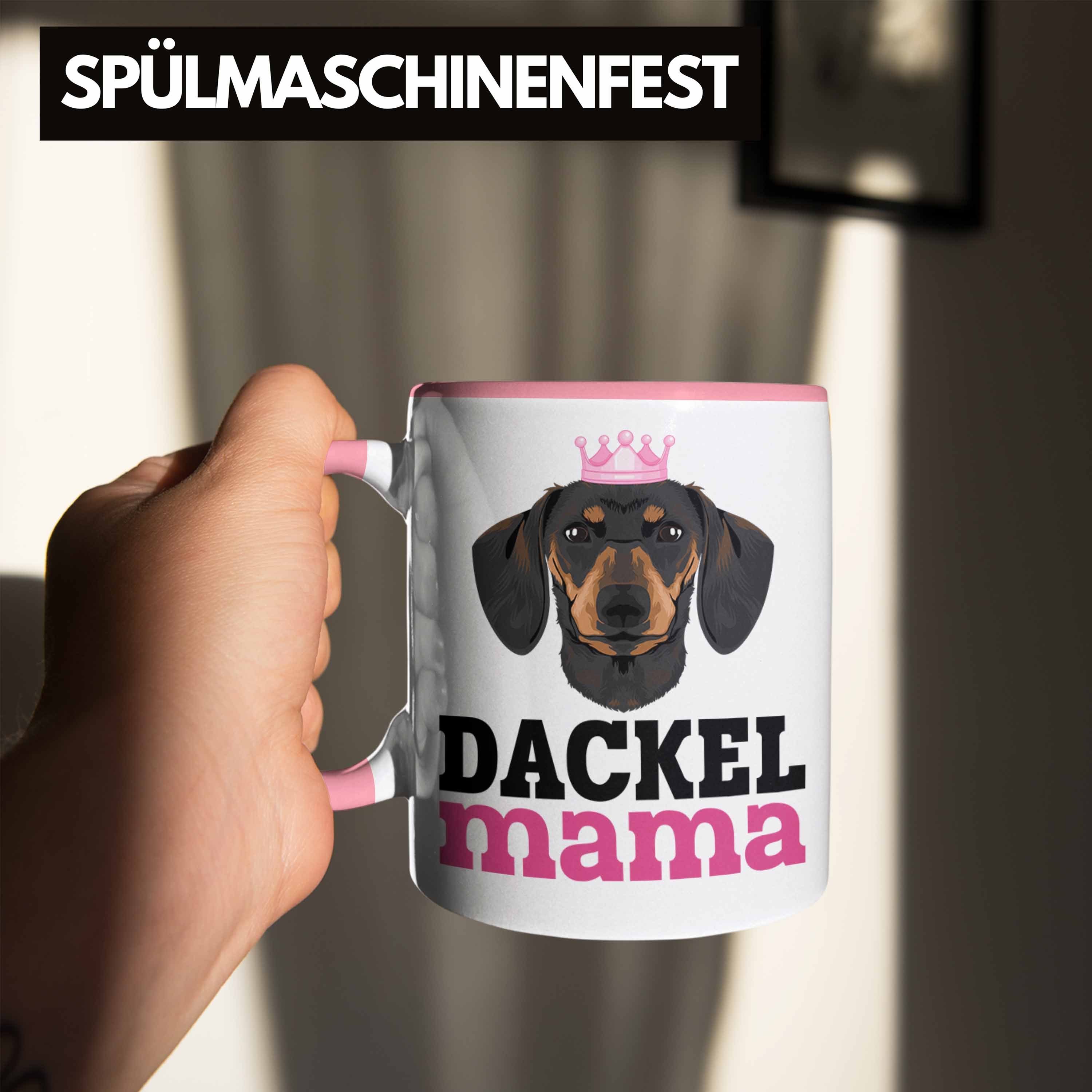 Dackel Dachshund Rosa Rauhaardackel Geschenke Trendation Lustig Dackel Tasse Mama Tasse