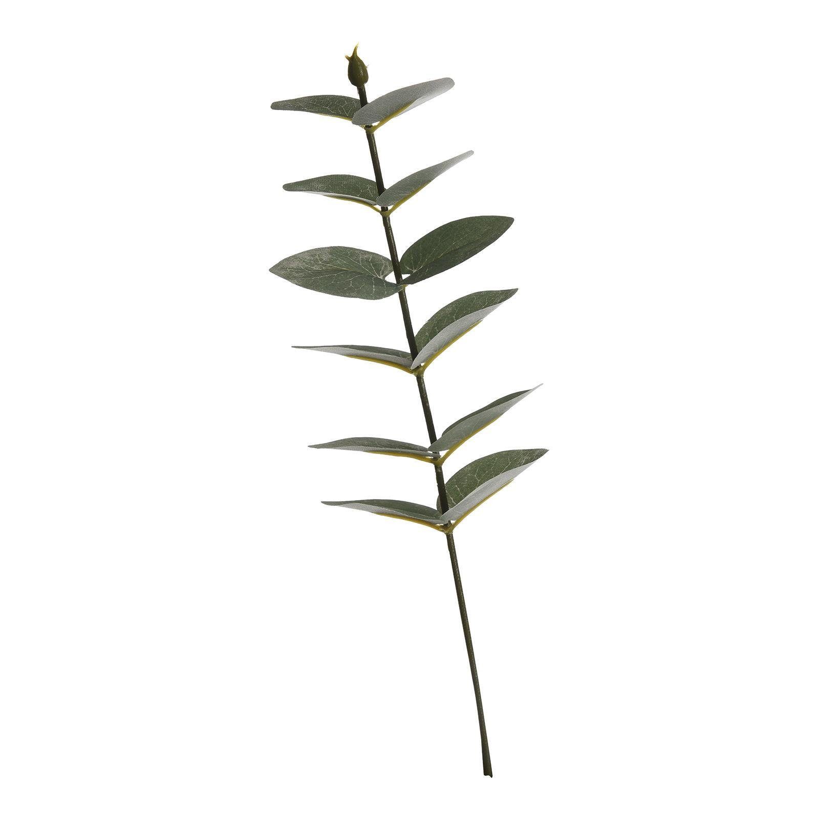 Kunstblume Kunst-Blumenpick Eukalyptus, Draht, Depot, aus Grün L Polyester, Polyethylen, Zentimeter 27