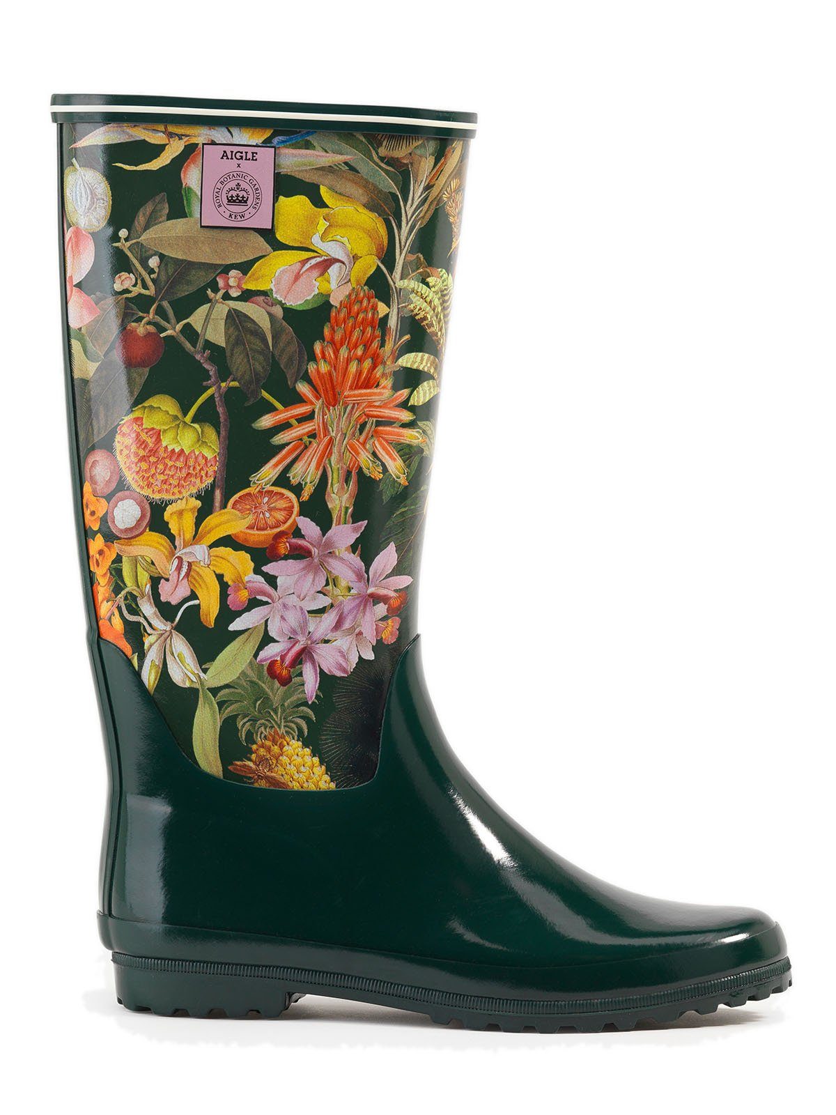 Aigle Venise Print grün/bunt-kombi Gummistiefel