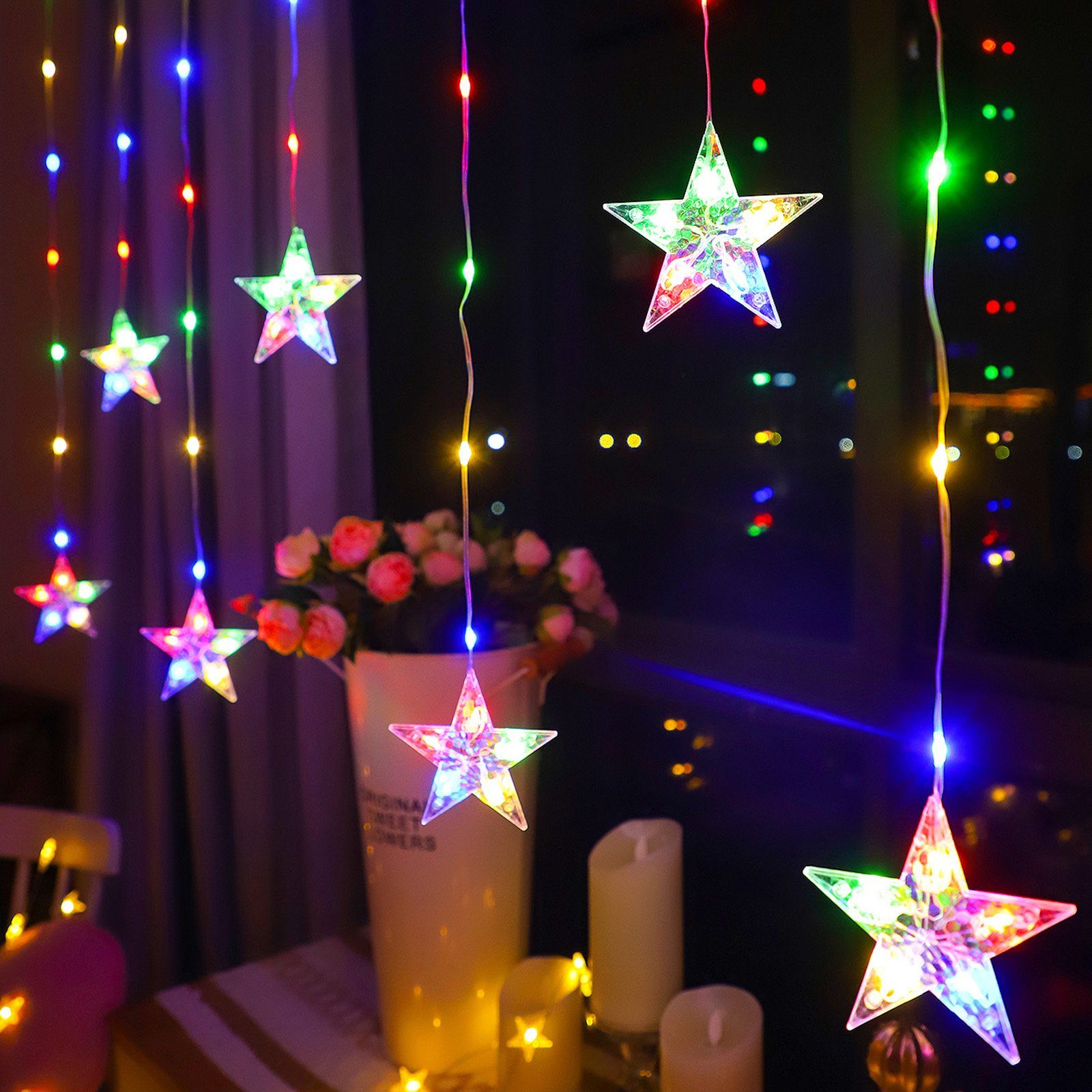 MUPOO LED-Lichterkette 82 Led Lichtervorhang Ramadan günstig online kaufen