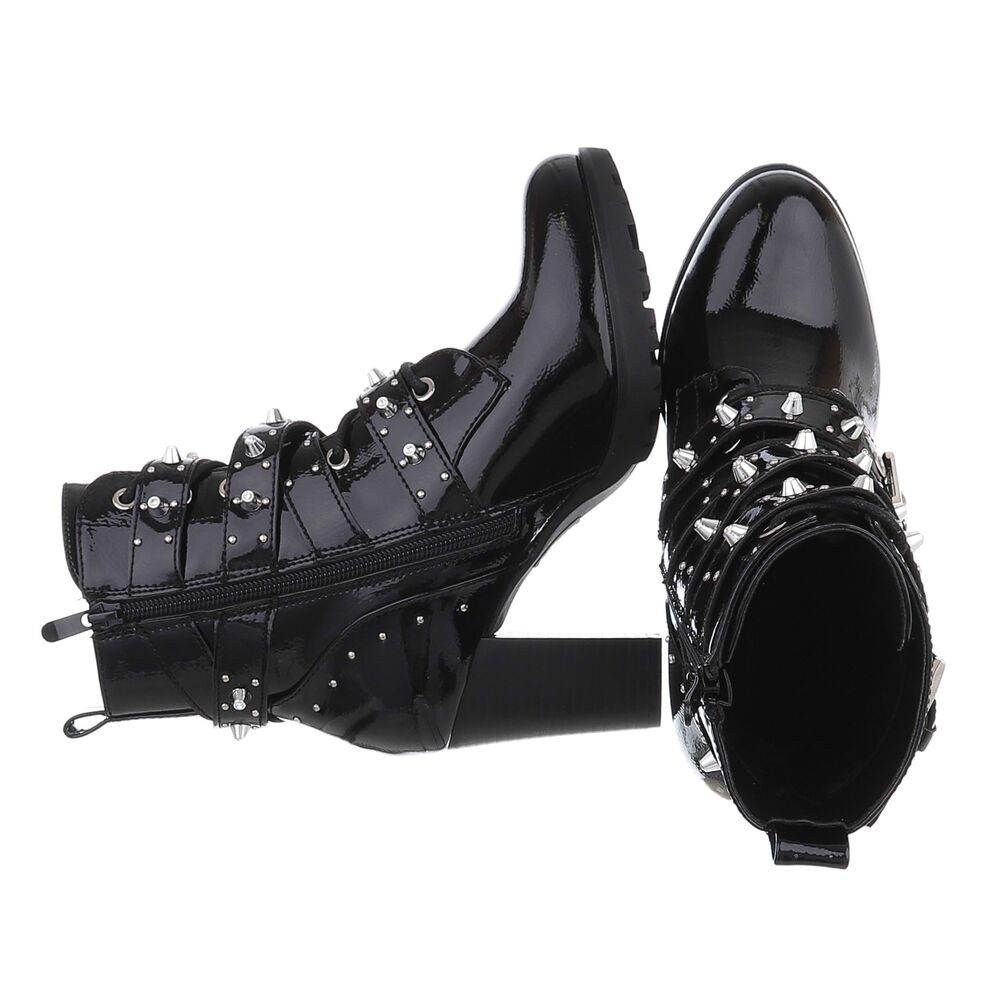 Ital-Design Damen Schnürschuhe Biker Westernstiefelette (87417799) Blockabs günstig online kaufen